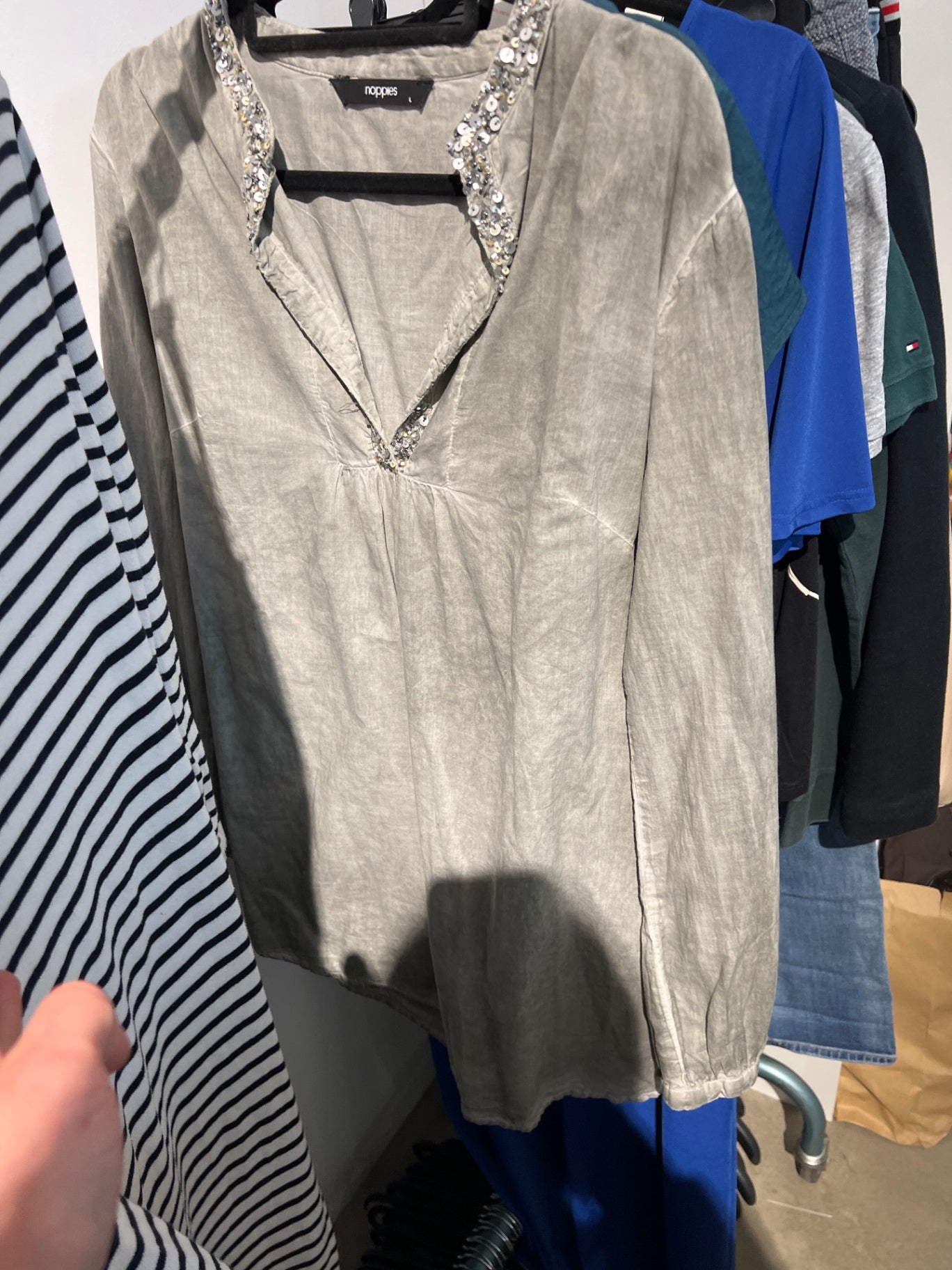 Noppies Bluse Grau Größe: L