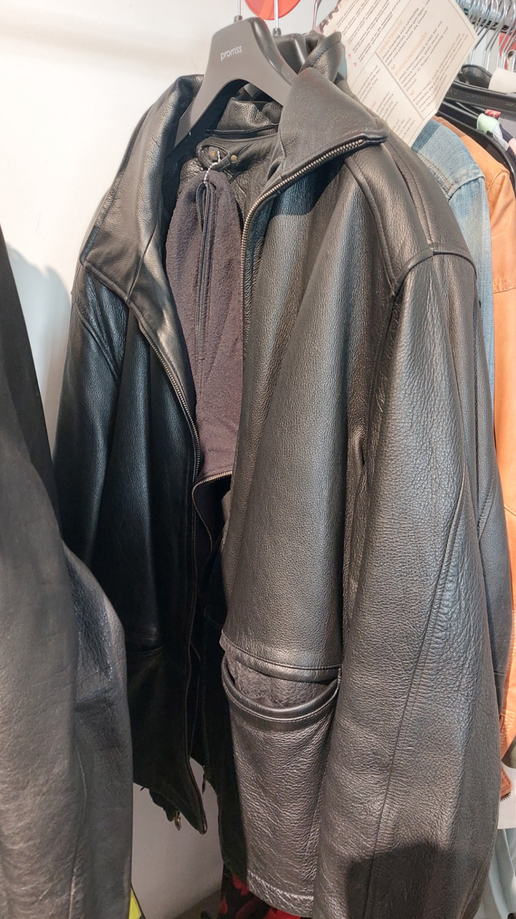 Vera Pelle Lederjacke Schwarz Größe: 56