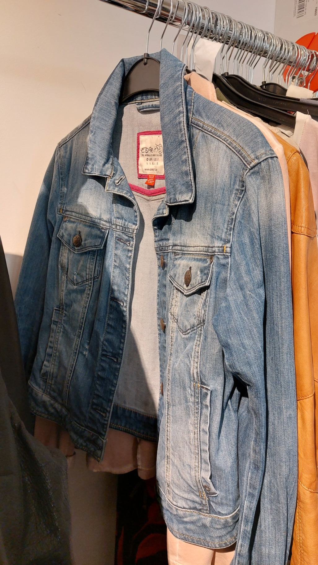 Esprit Jeansjacke Denim Größe: L