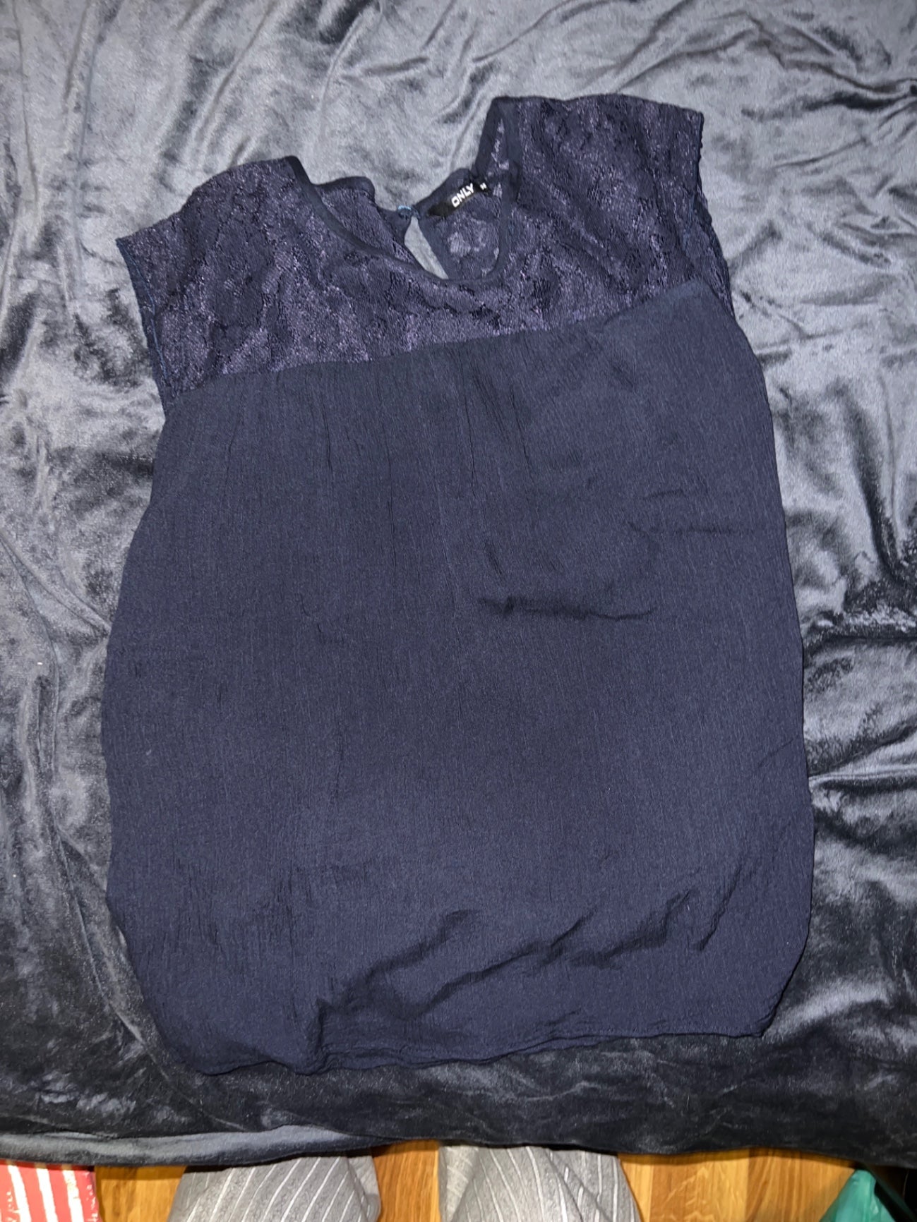 Only Bluse Dunkelblau Größe: S