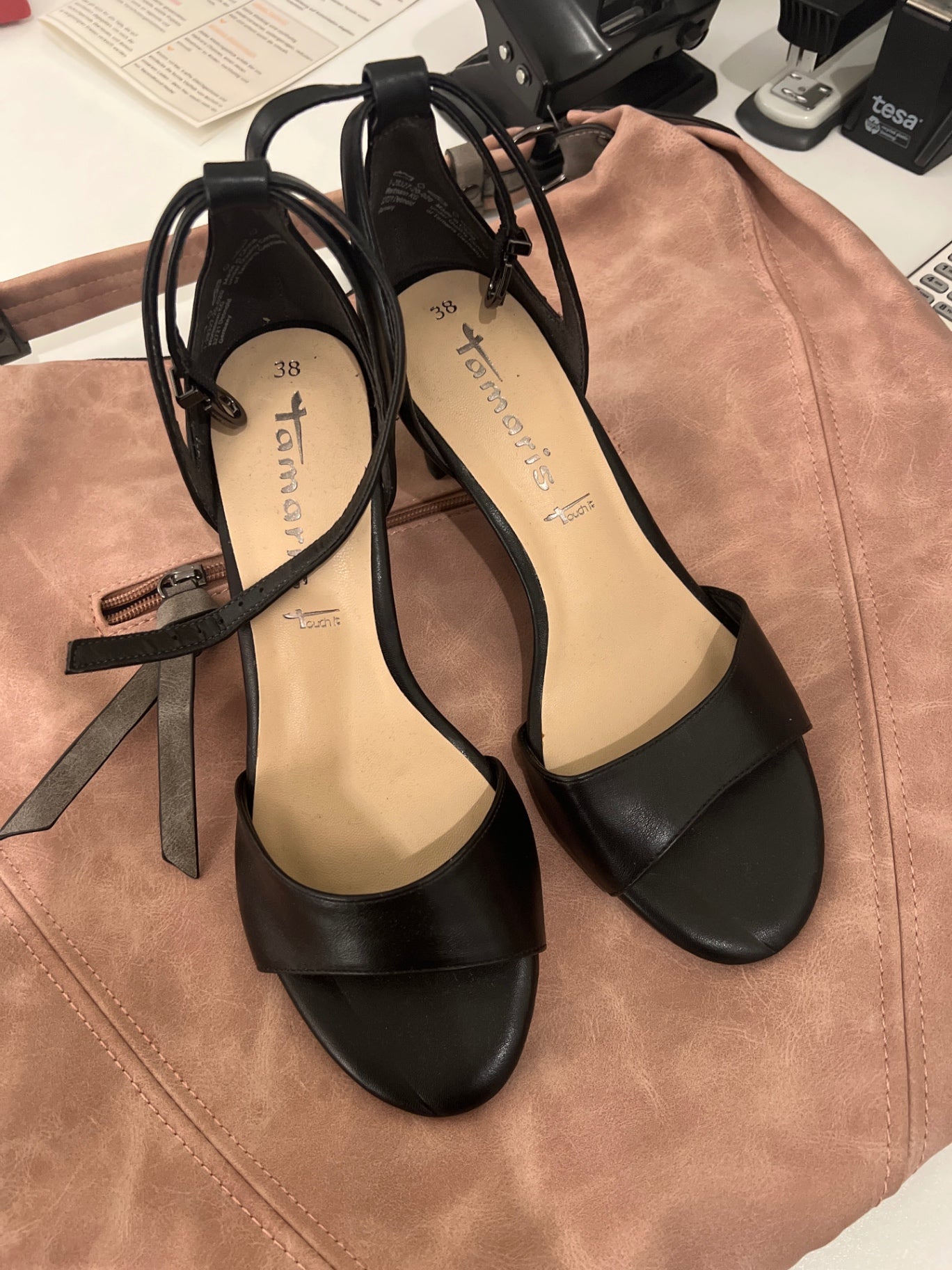 NEU! Tamaris Sandalen Schwarz Größe: 38