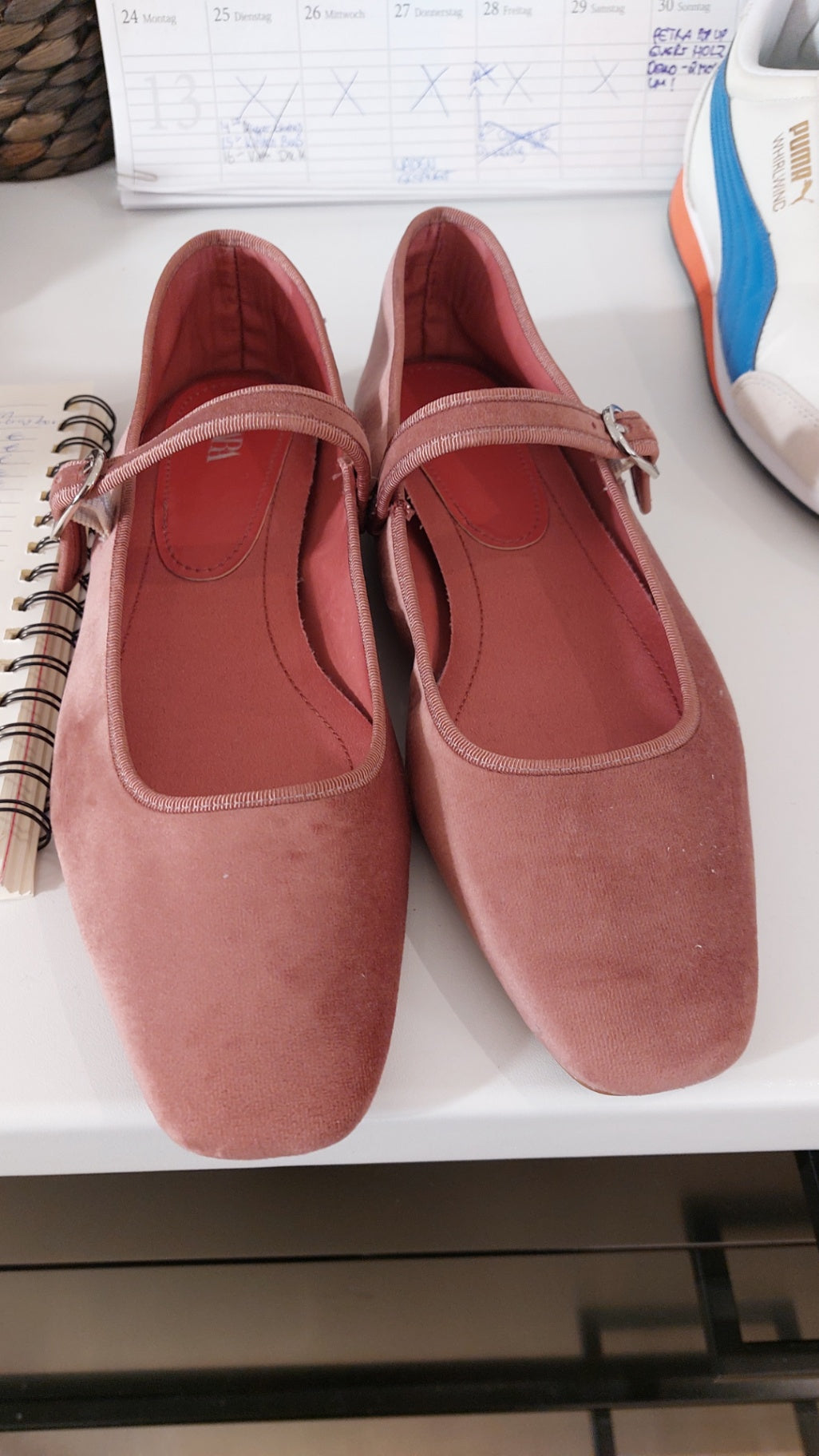Zara Ballerinas Rosa Größe: 40