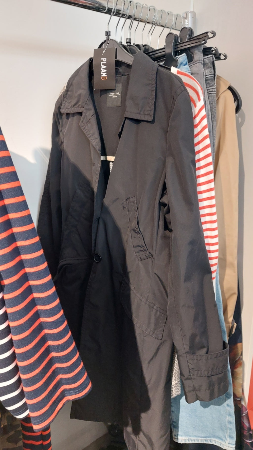 Max Mara Trenchcoat Schwarz Größe: M