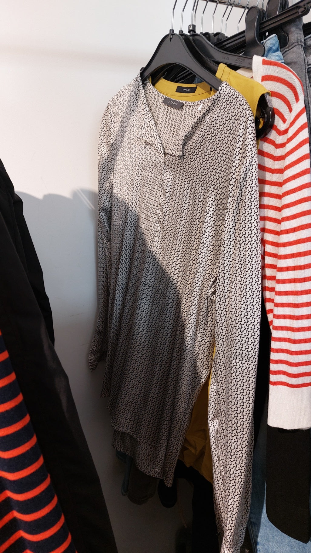 Esprit Bluse Schwarz-weiß Größe: S
