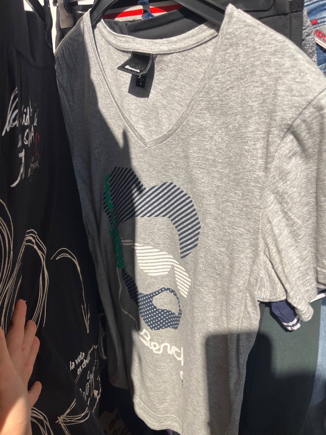 Bench T-Shirt Grau Größe: S