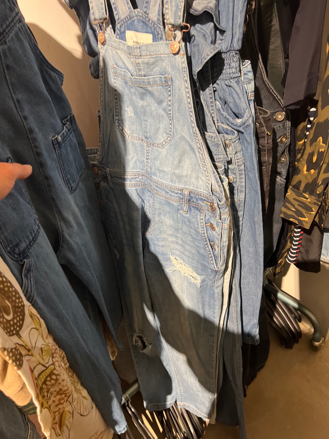 Forever 21 Latzhose Hellblau Größe: S