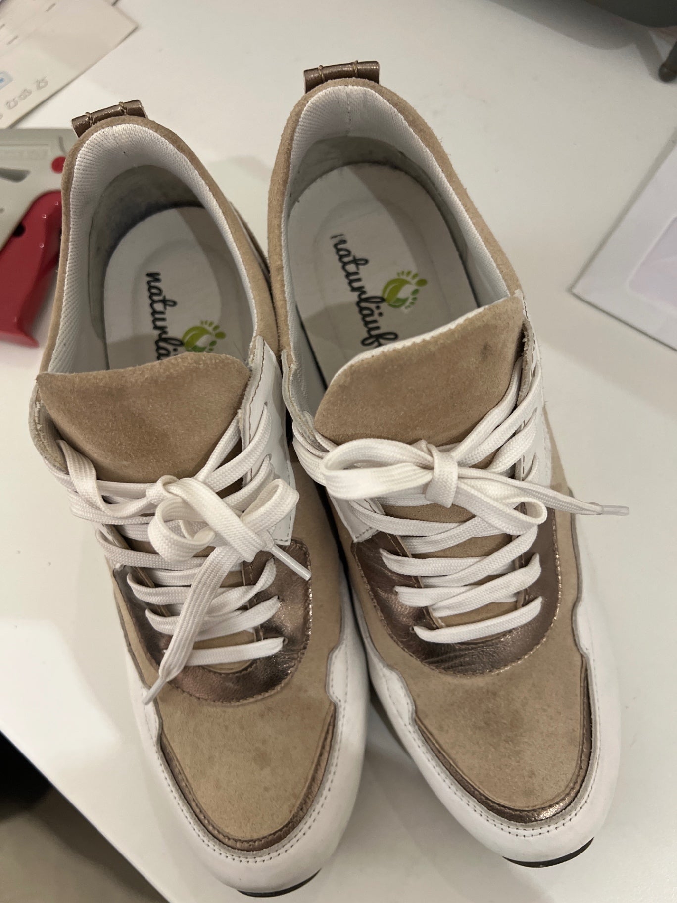 Naturläufee Sneaker Beige Größe: 41