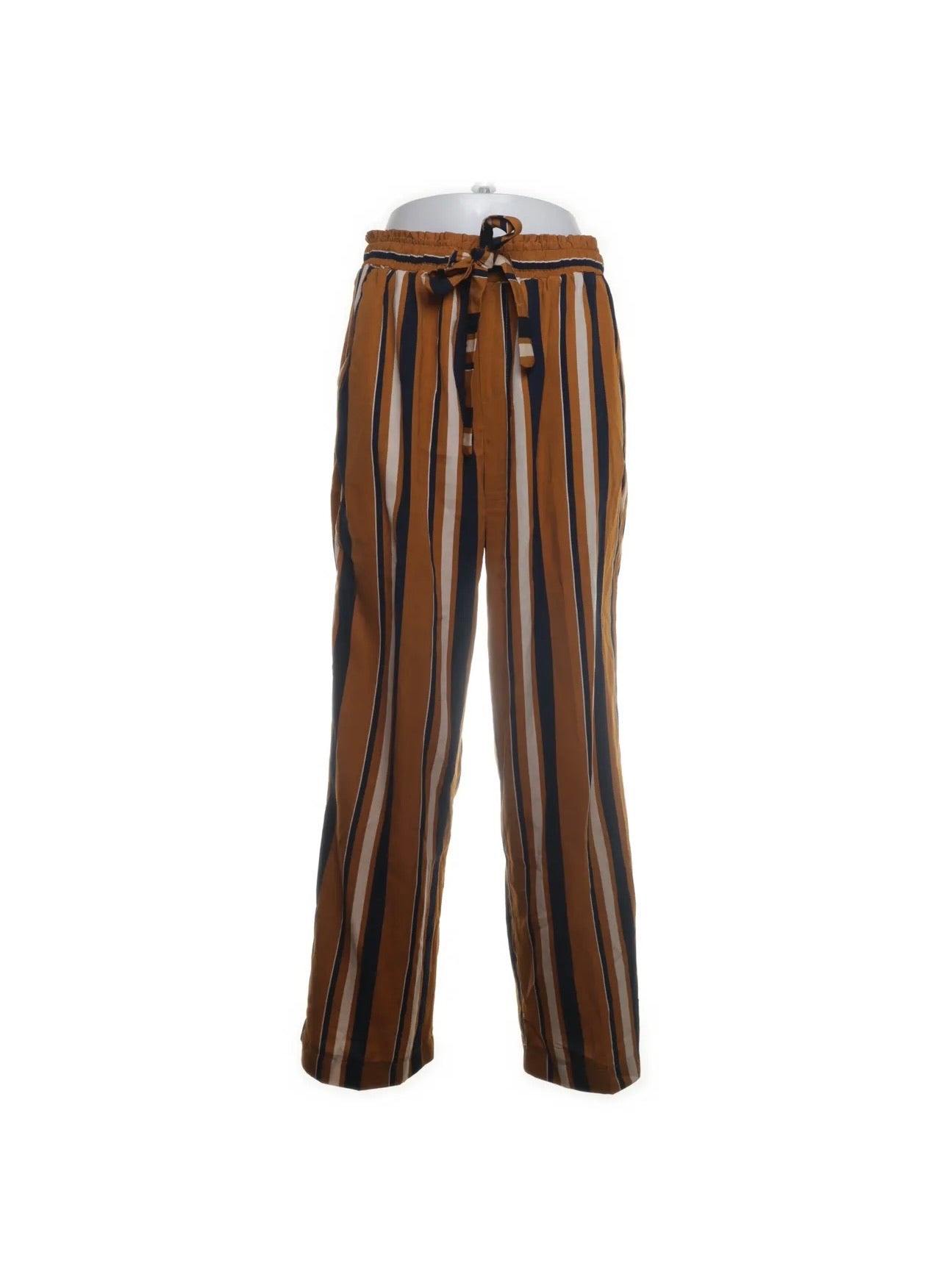 Grace & Mila Palazzo-Hose Beige Streifen Größe: M