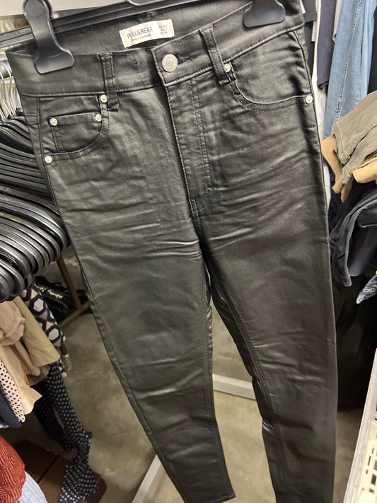 Pull&Bear Jeans Schwarz Größe: XS