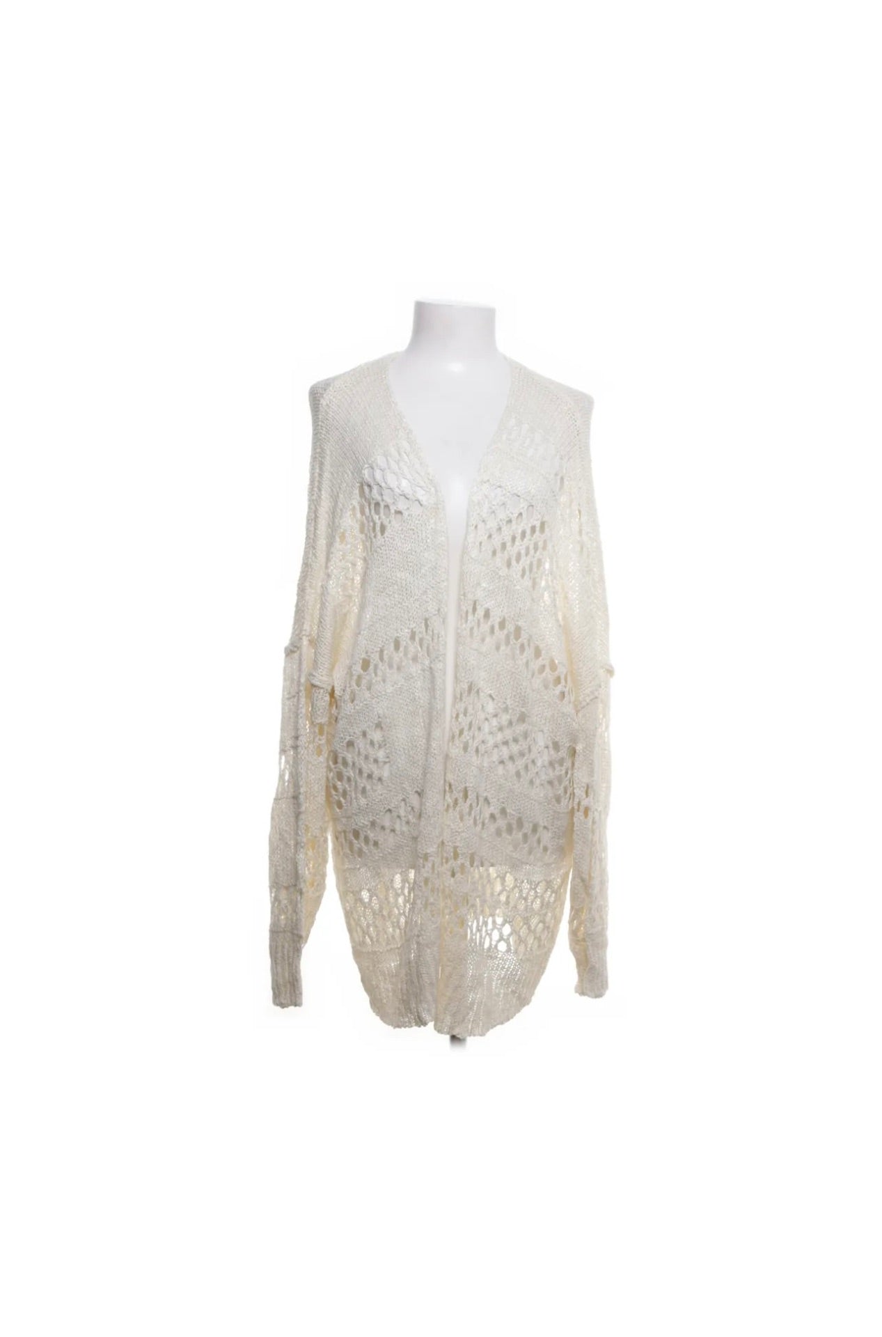 Strickjacke Creme Größe: XL