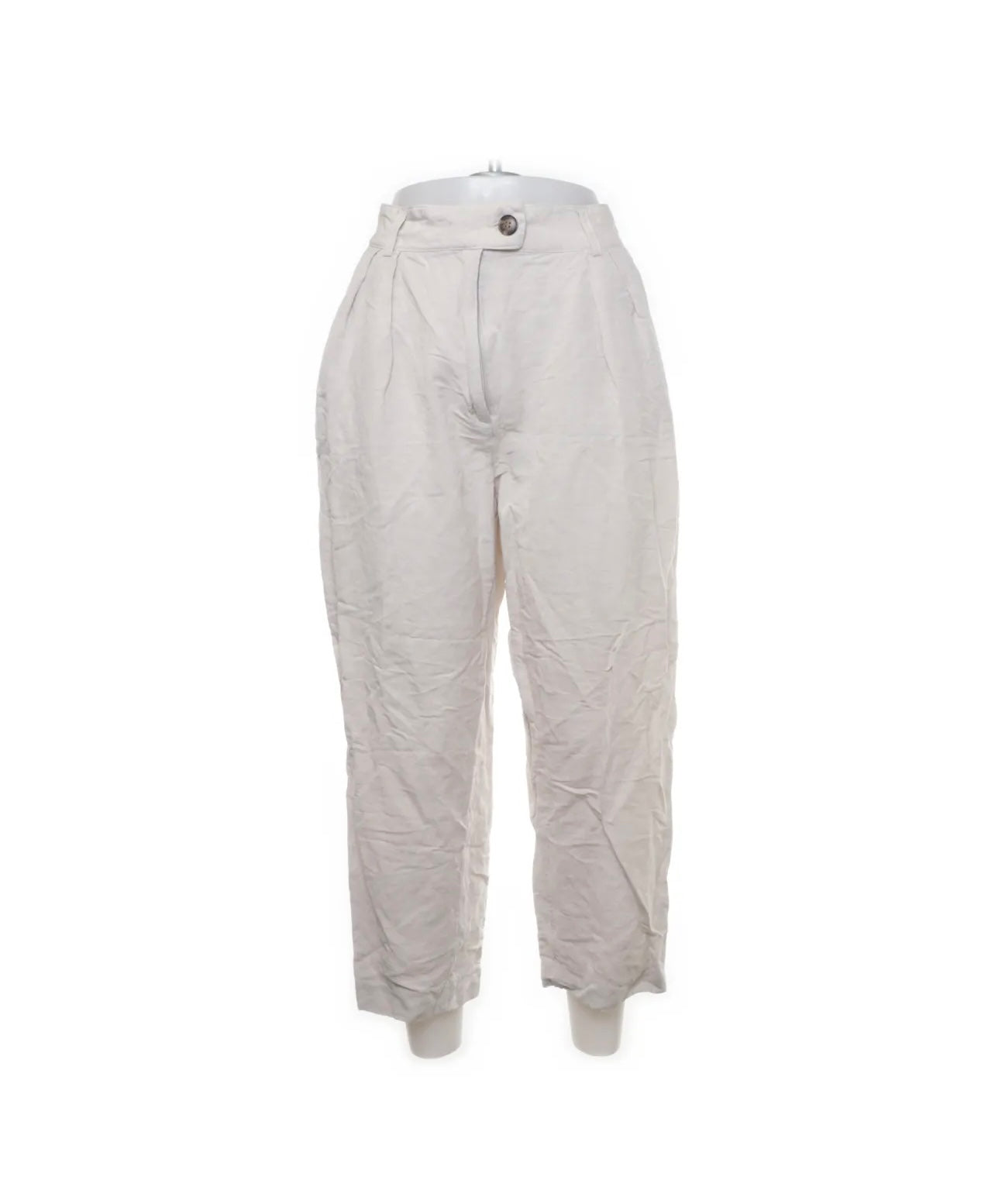 H&M Leinen Hose Beige Größe: 40