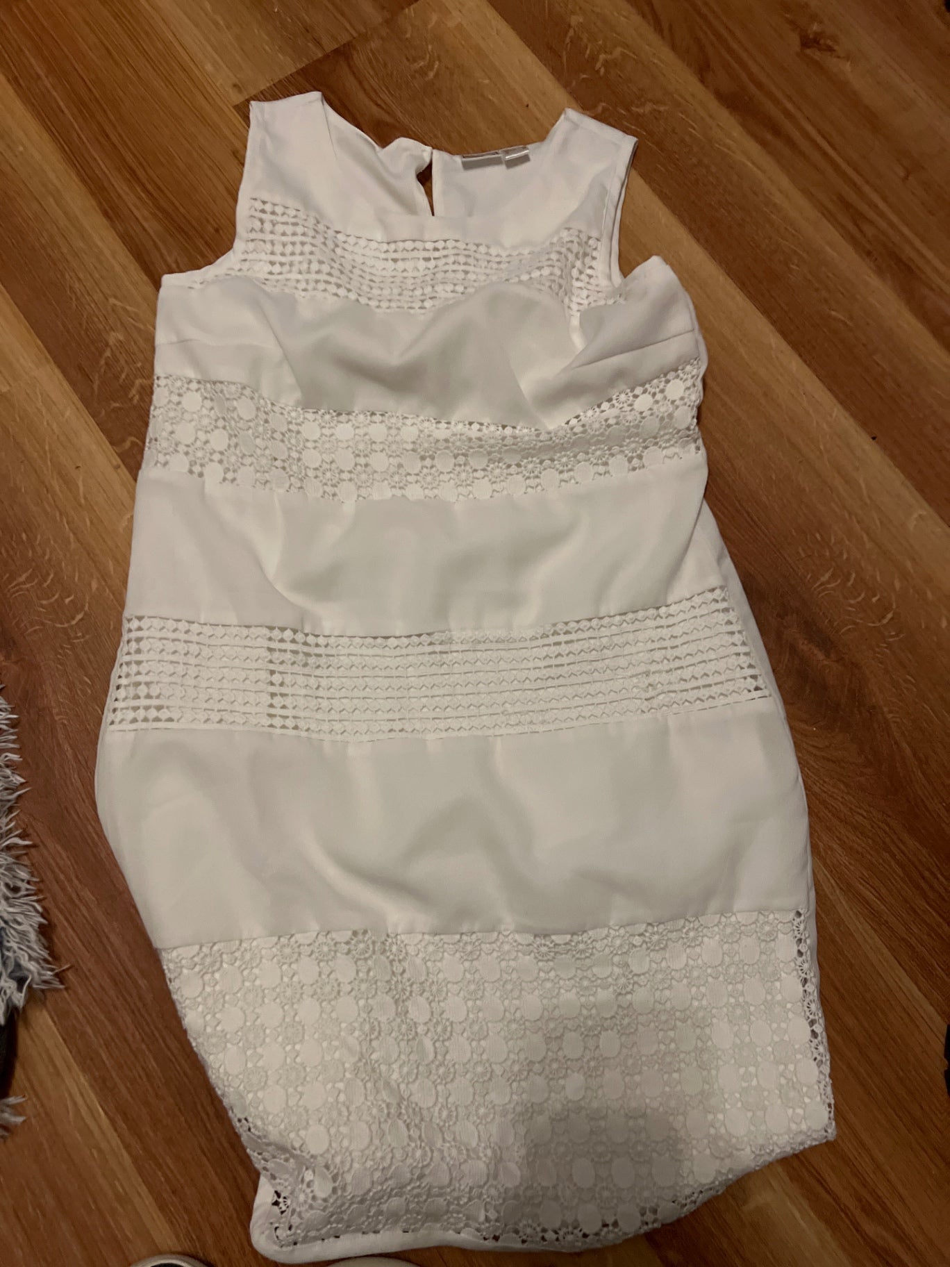 Bodyflirt Kleid Weiß Größe: 36