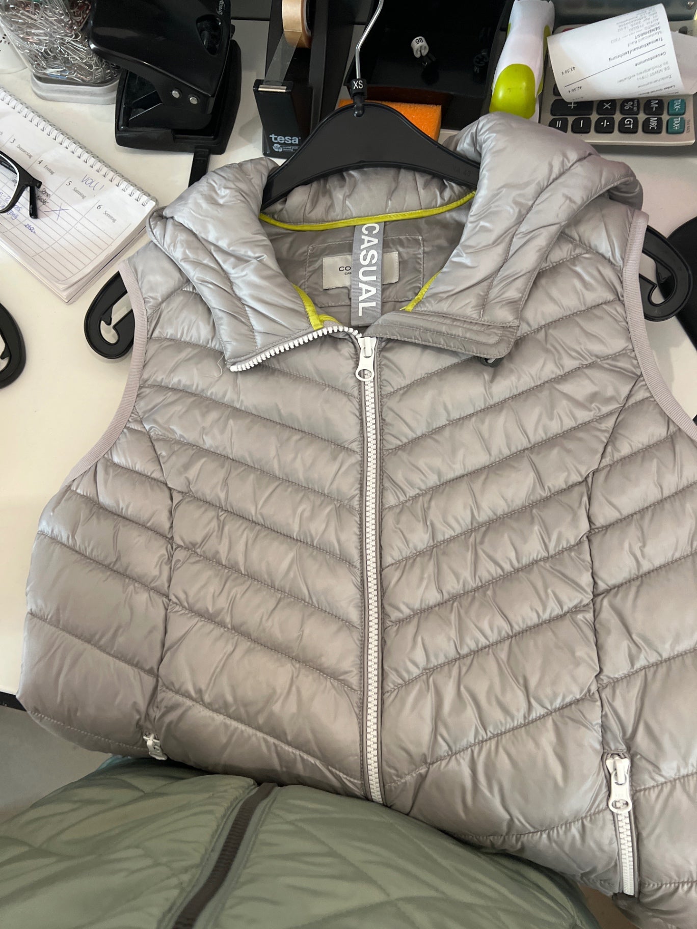 Comma CASUAL Weste Grau Größe: XS