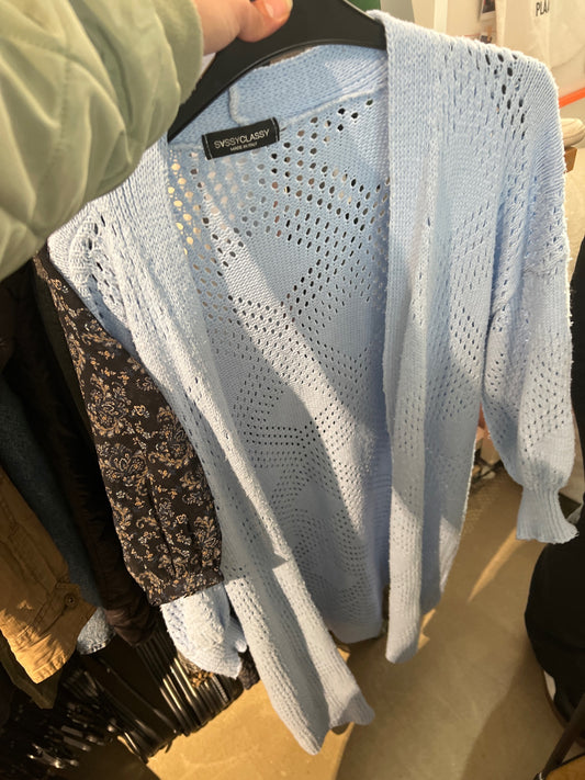 SVSSYCLASSY Cardigan Hellblau Größe: S