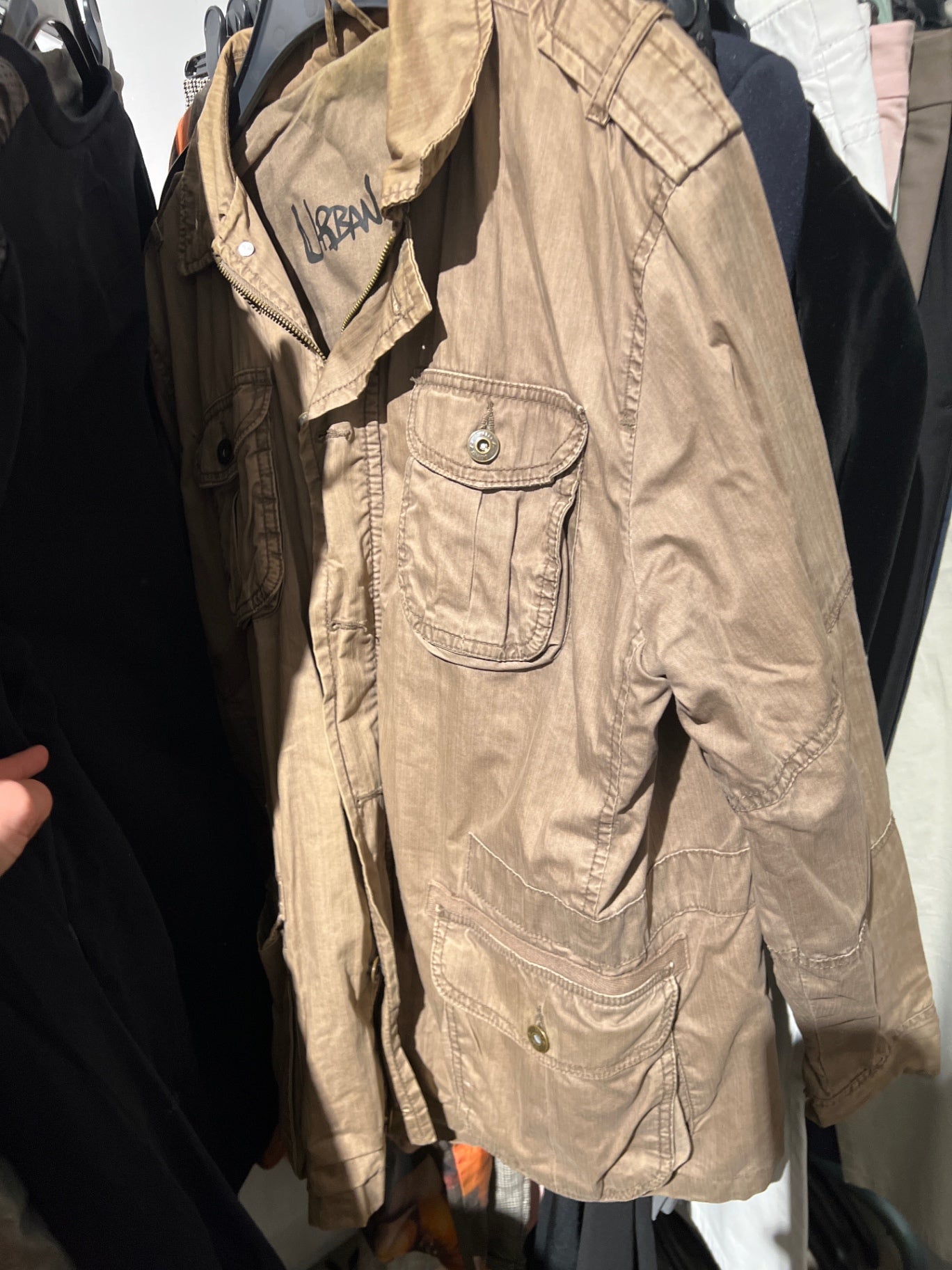 Urban District Jacke Beige Größe: M