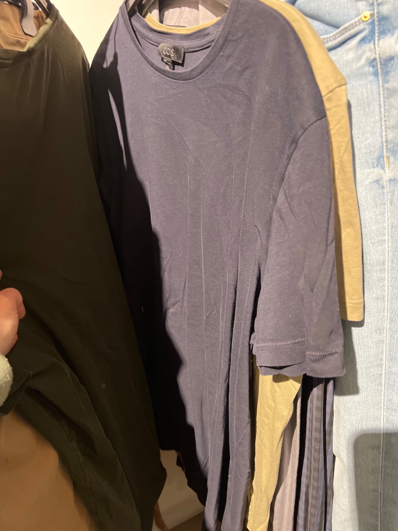COS T-Shirt blau Größe: M