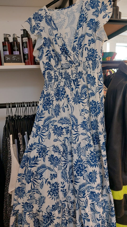 SHEIN Kleid Weiß und Blau Größe: S