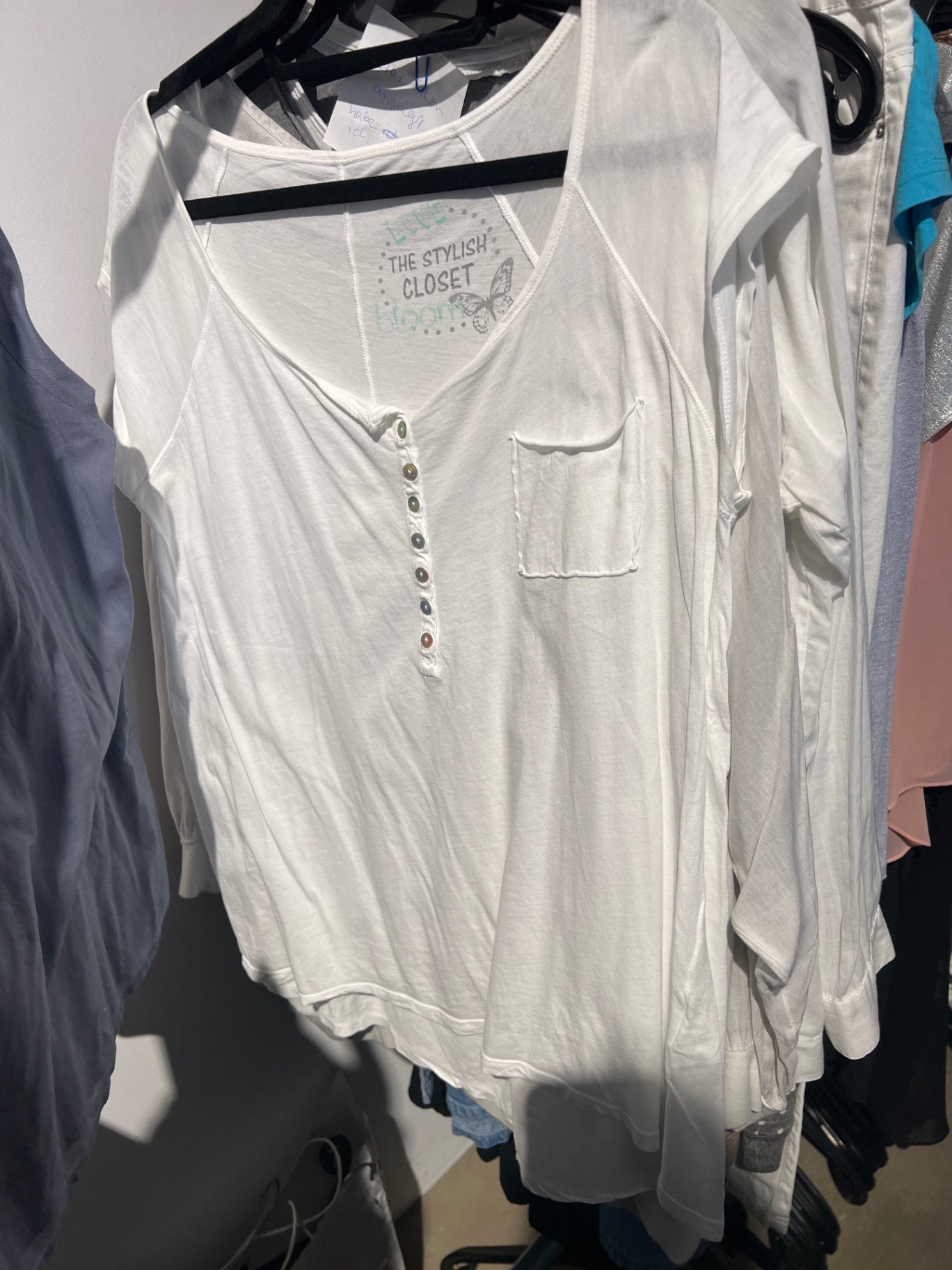 The Stylish Closet T-Shirt Weiß Größe: L