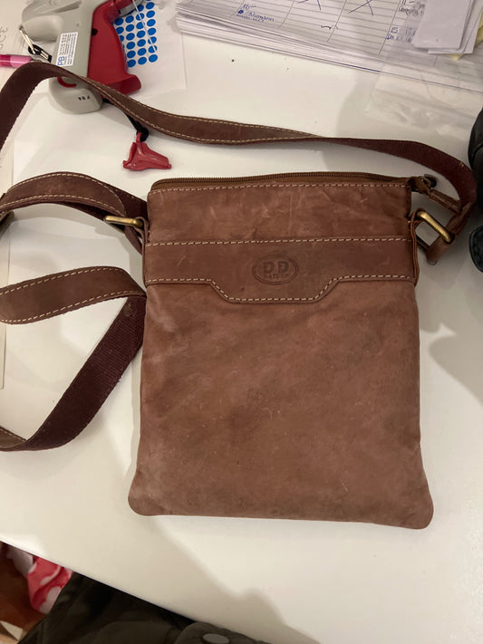 DD Nature Leder- Umhängetasche Braun