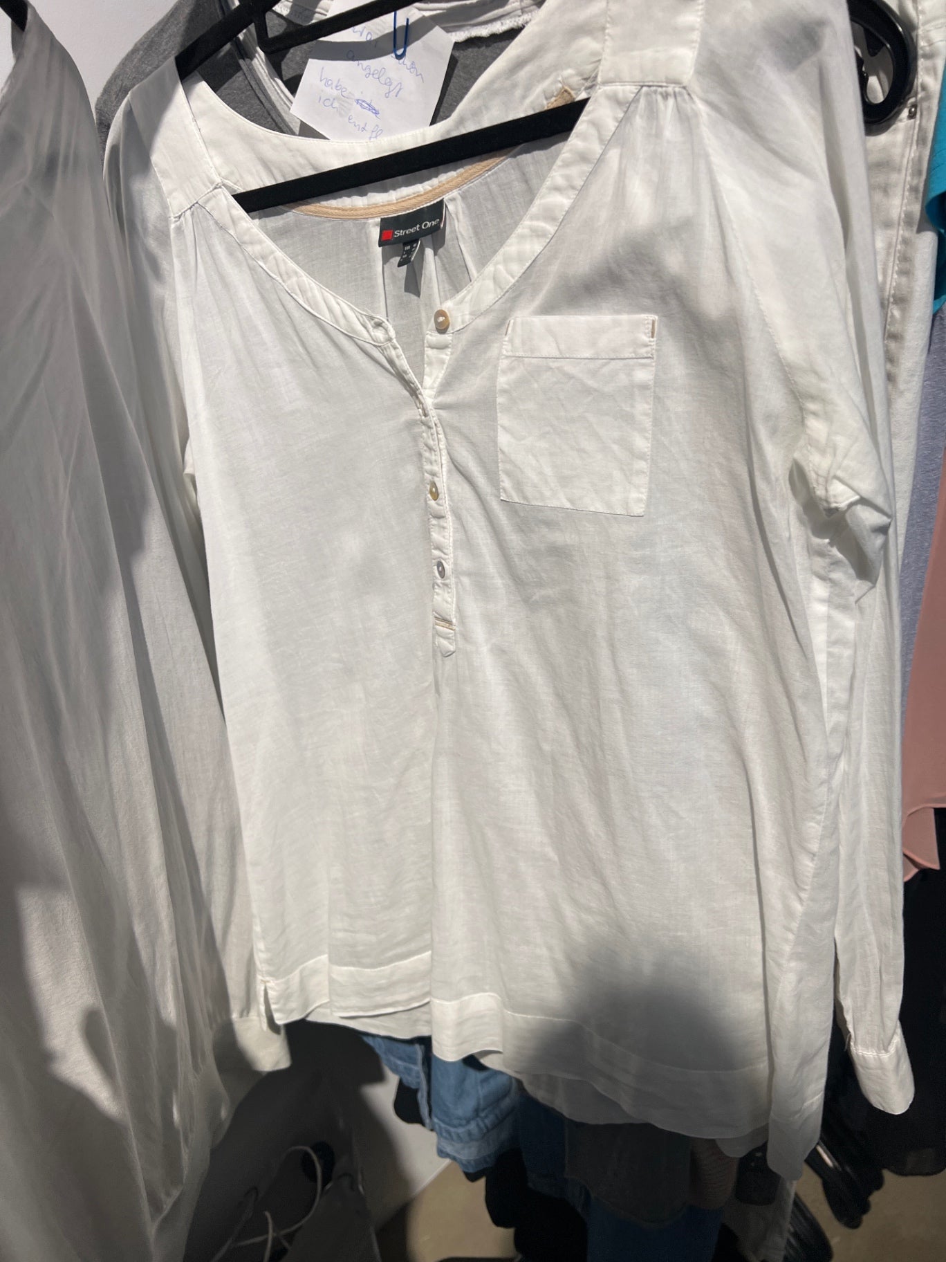 Street One Bluse Weiß Größe: 40
