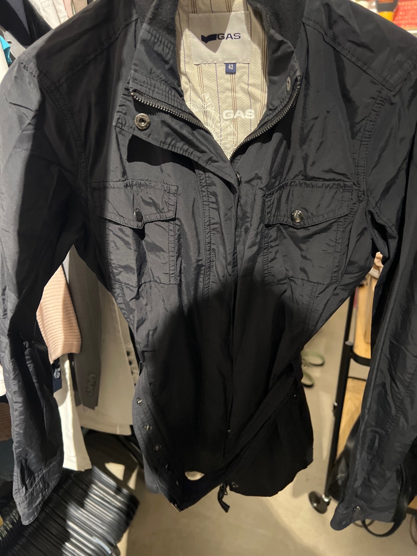 GAS Jacke Schwarz Größe: 42