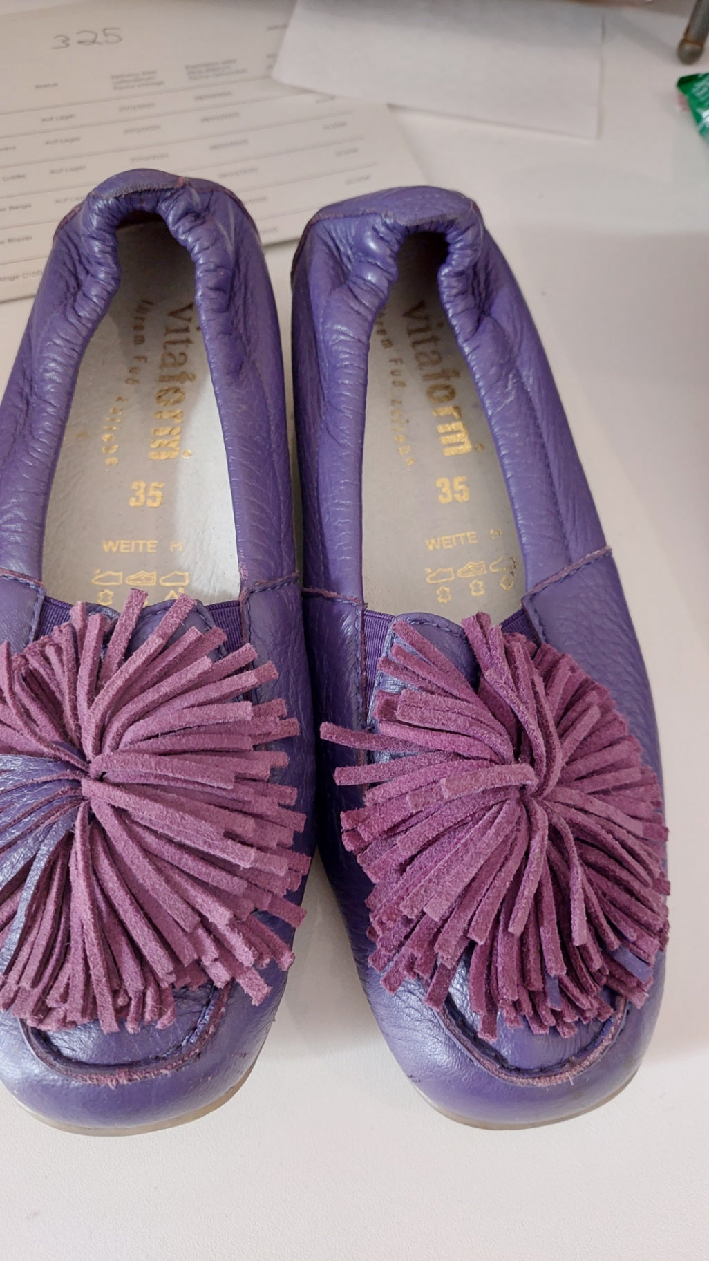 Vitalform Ballerinas Lila Größe: 35