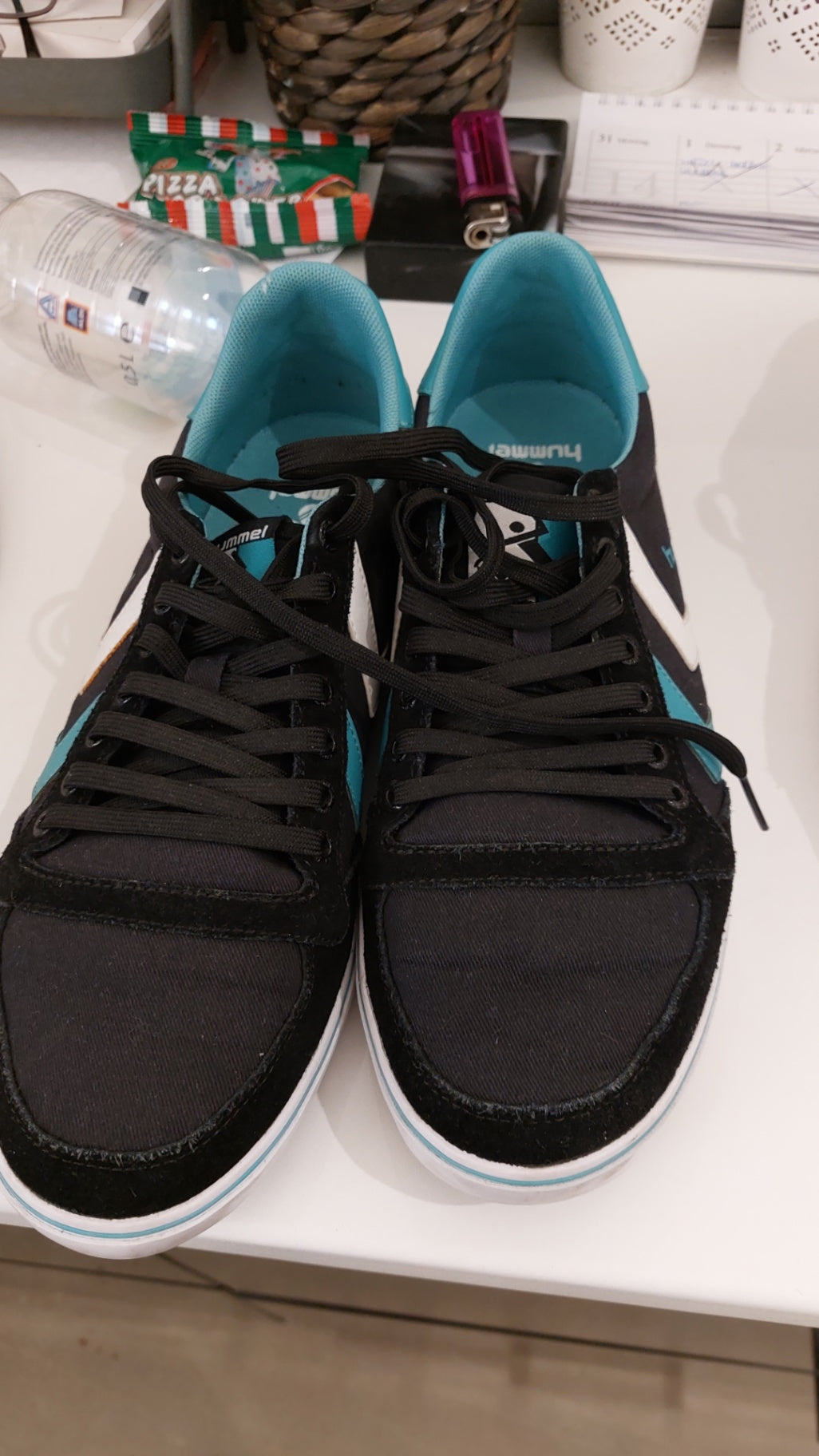 Hummel Sneaker Schwarz/Türkis Größe: 41
