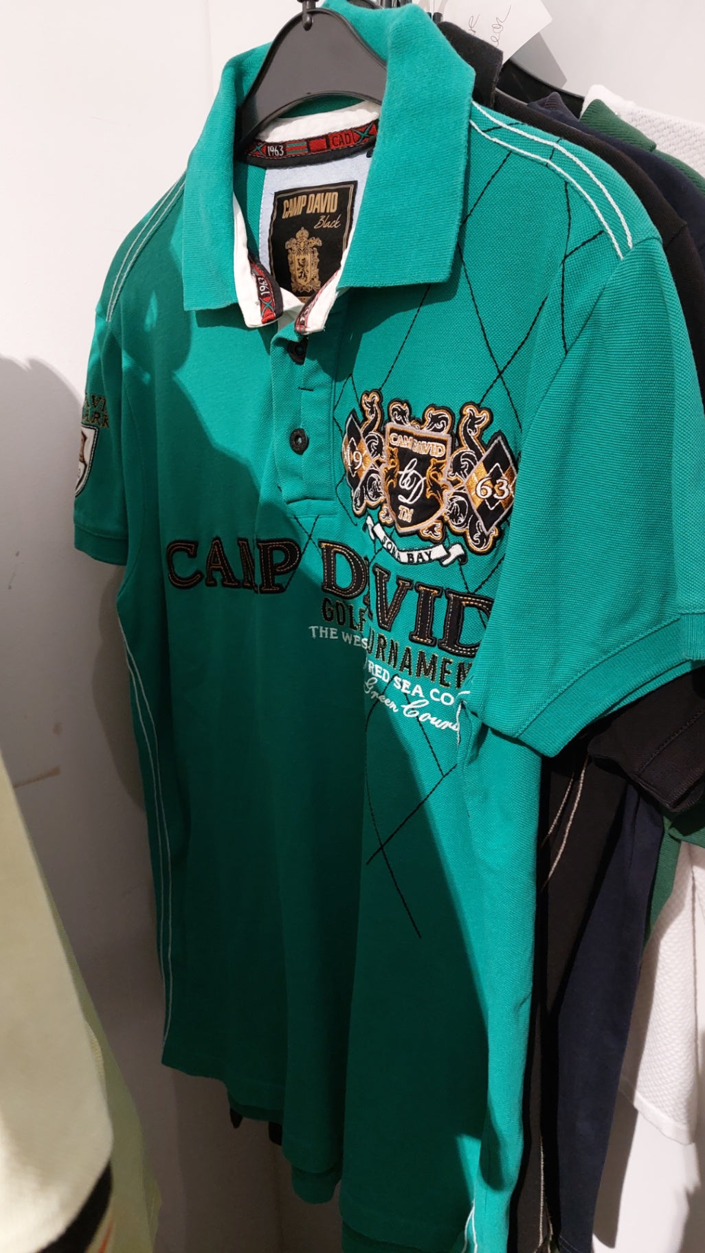 Camp David Polo-Shirt Grün Größe: M