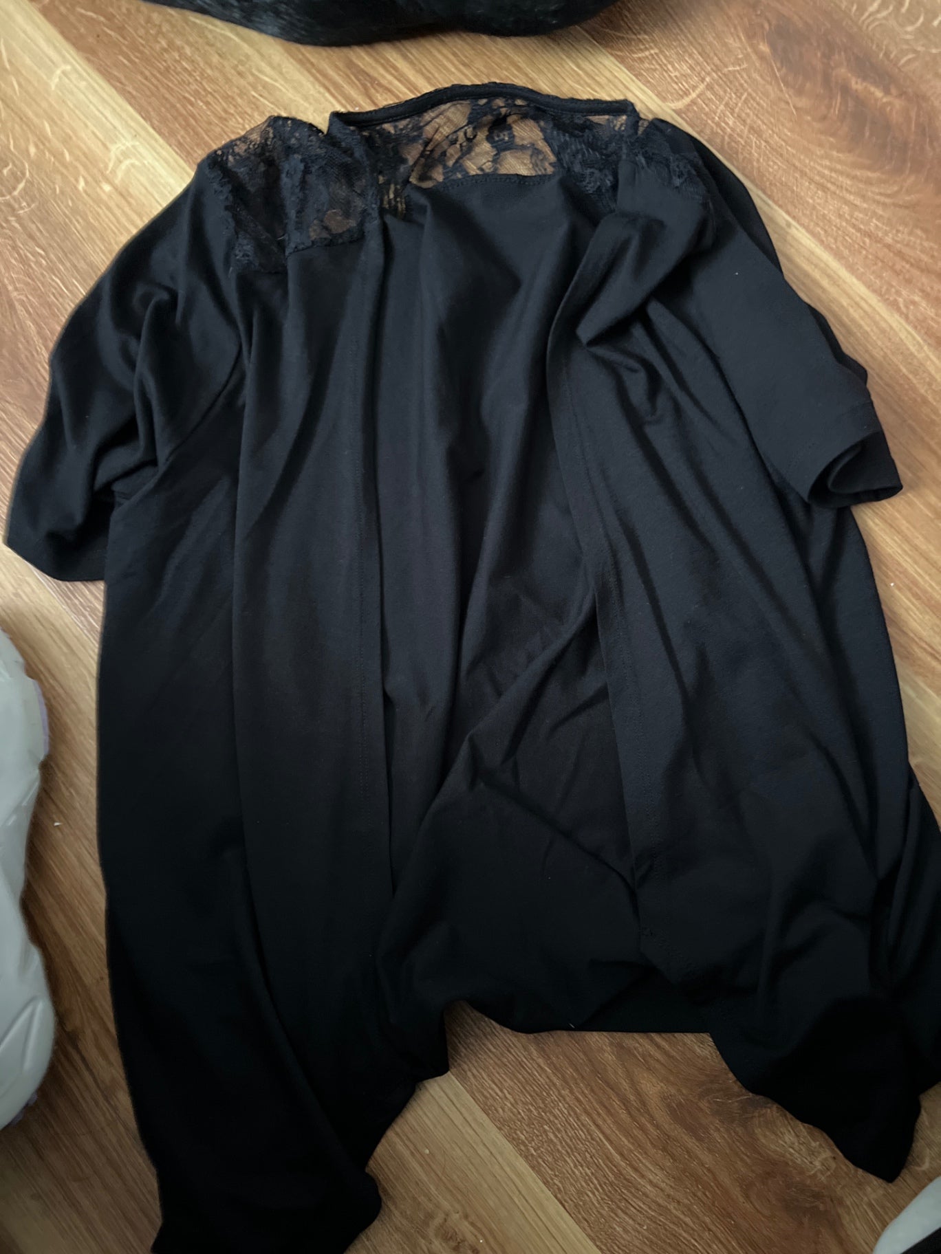 Spitzencardigan Schwarz Größe: M