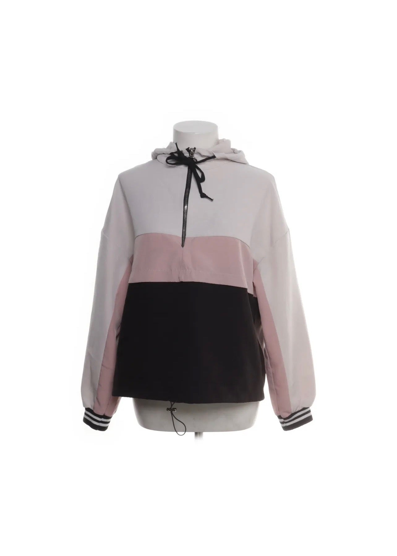 Anorak Grau, Rosa, Schwarz Größe: M