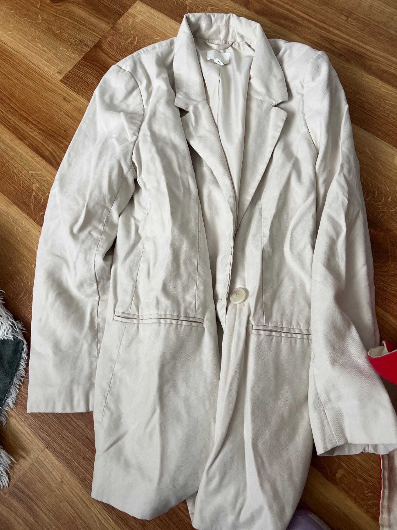 H&M LongBlazer Beige Größe: S