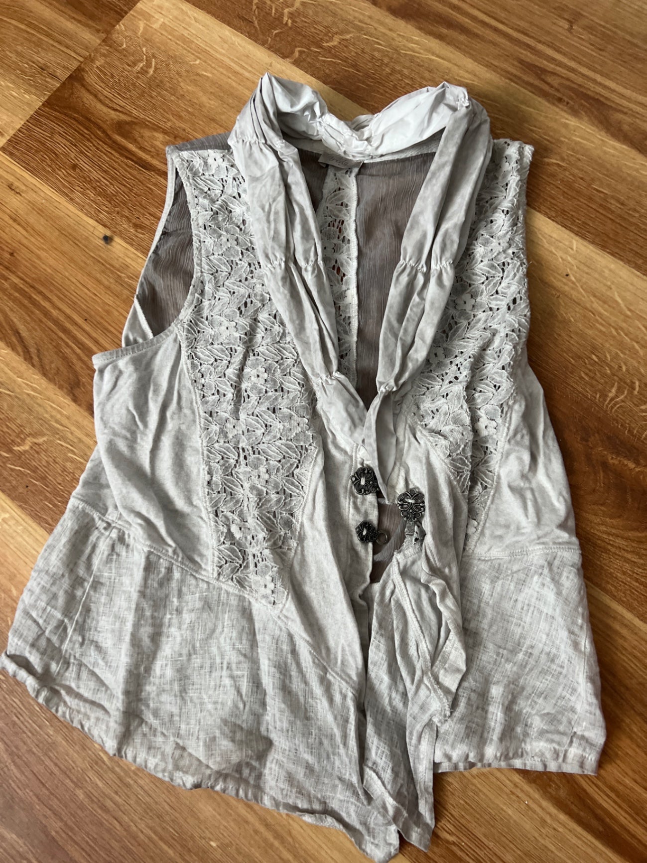 Tredy Bluse/Weste Grau Größe: M