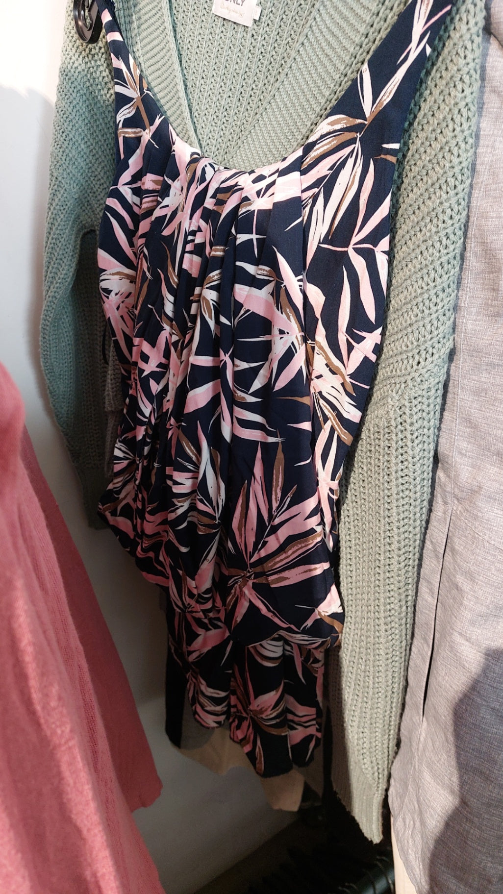 Haileys Kleid Blau/Rosa/Gold Gr: S