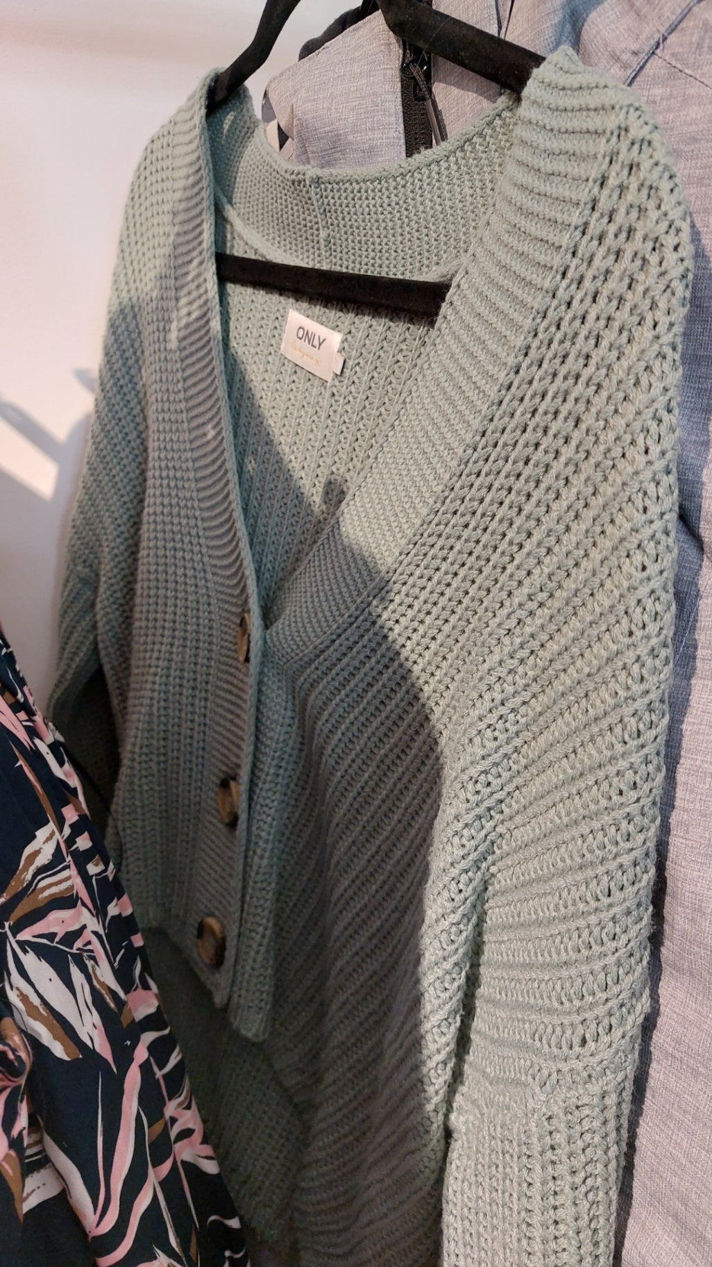 ONLY Cardigan Mintgrün Größe: S