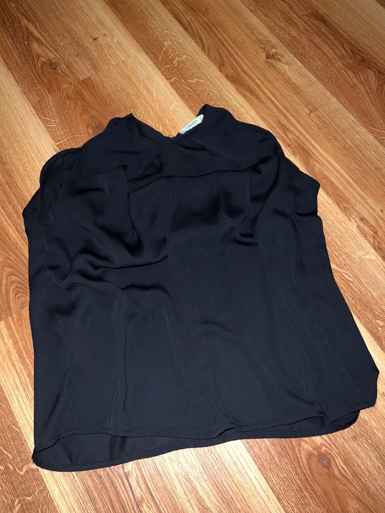 Mango Suit Bluse Schwarz Größe: S