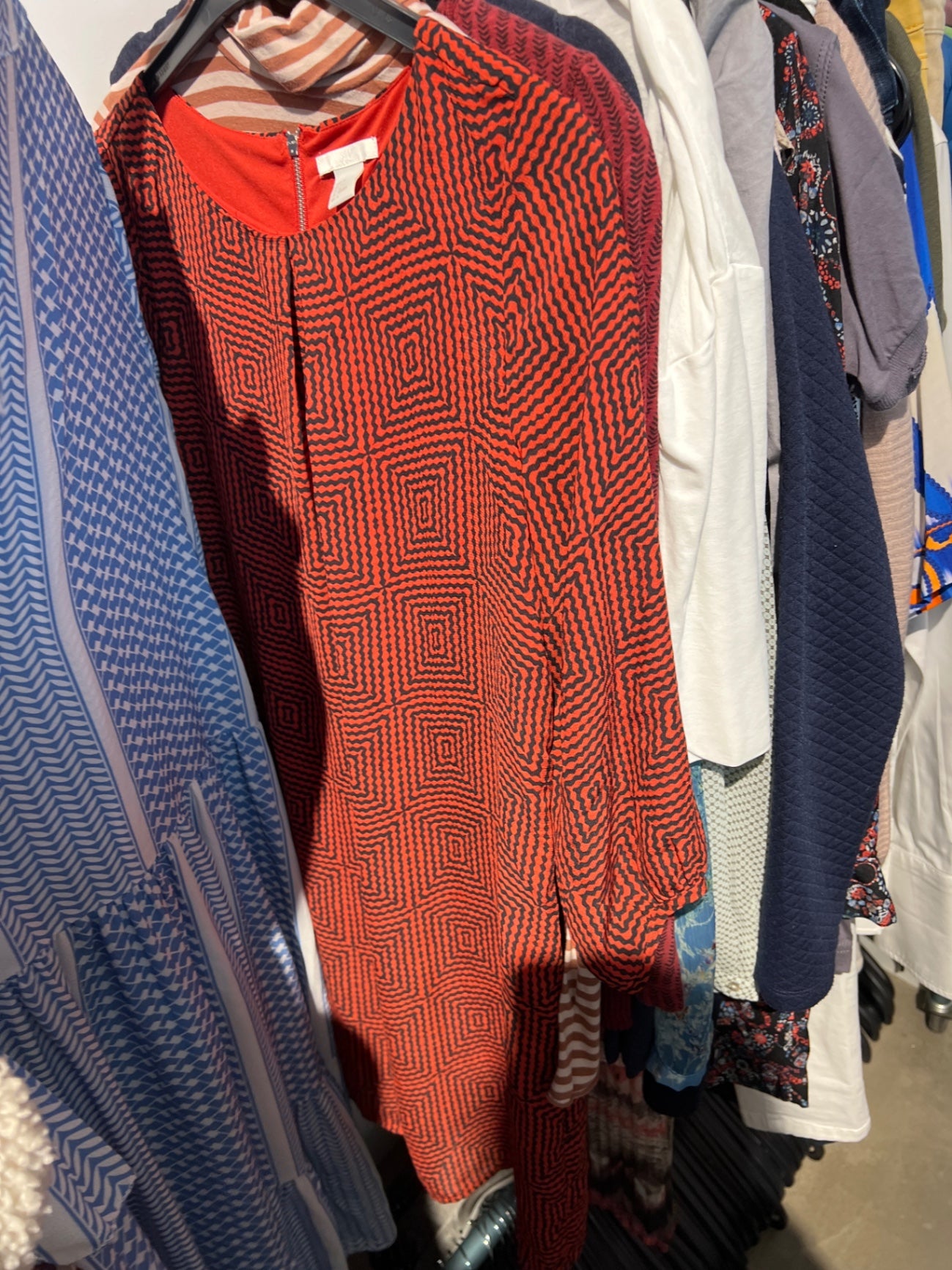 H&M Blusenkleid Rot Größe: 36