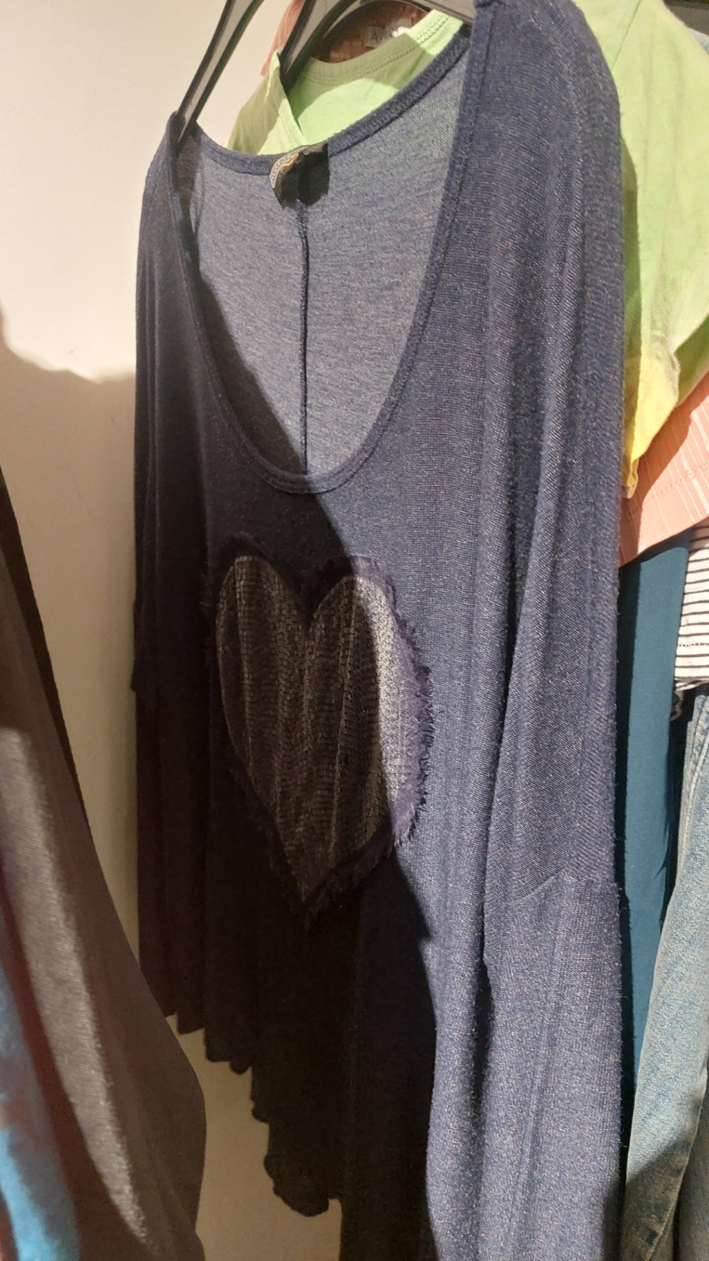Langarmshirt Dunkelblau Größe: L-XL