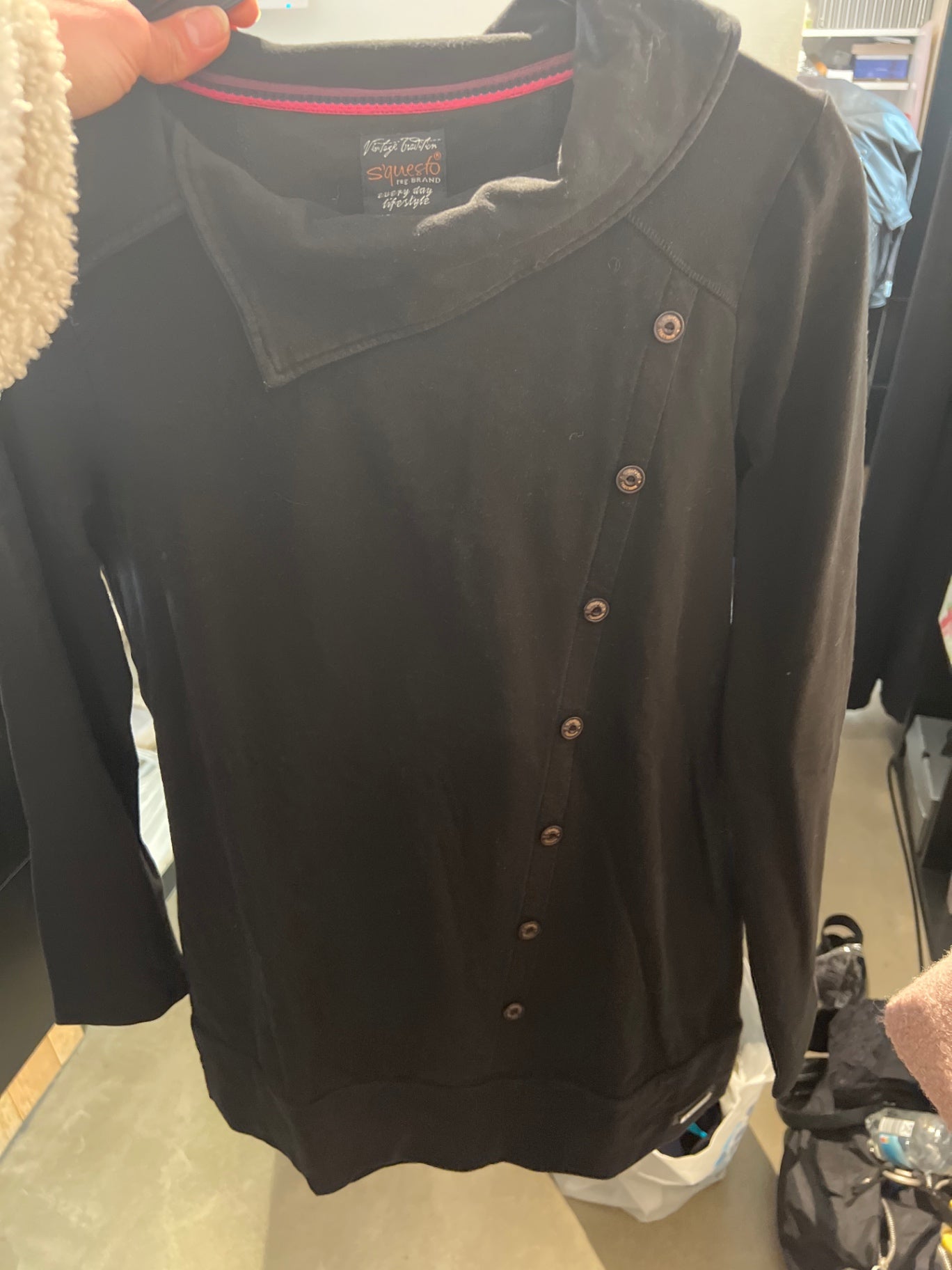 S‘questo Pullover Schwarz Größe: M