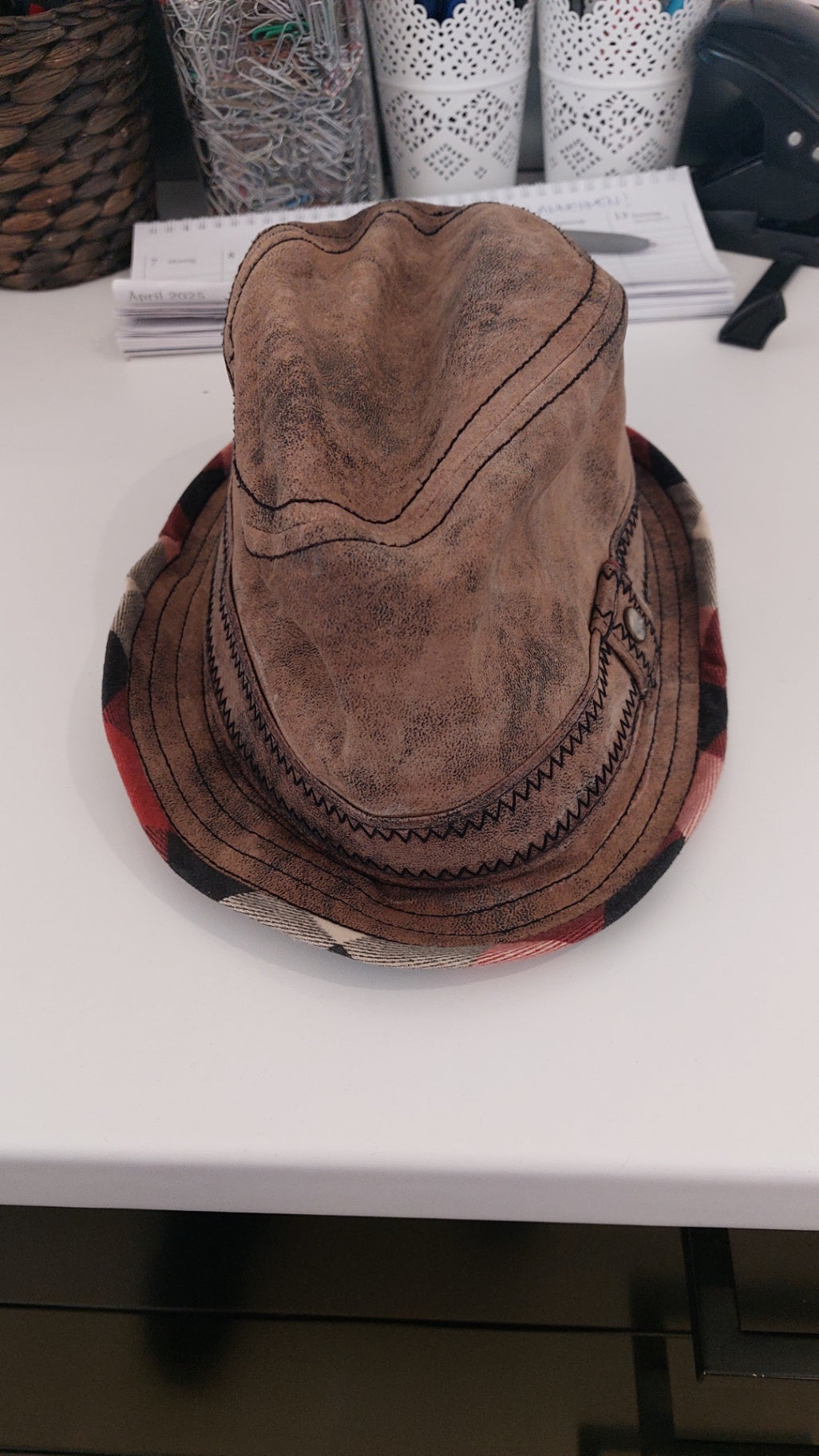 Stetson Leder-Hut  Größe: XL