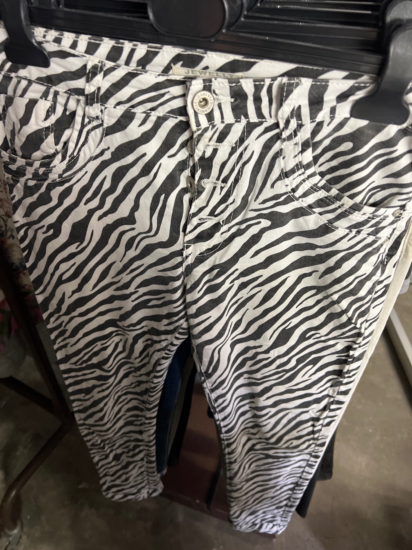 Jewelly Jeans Zebra Größe: S