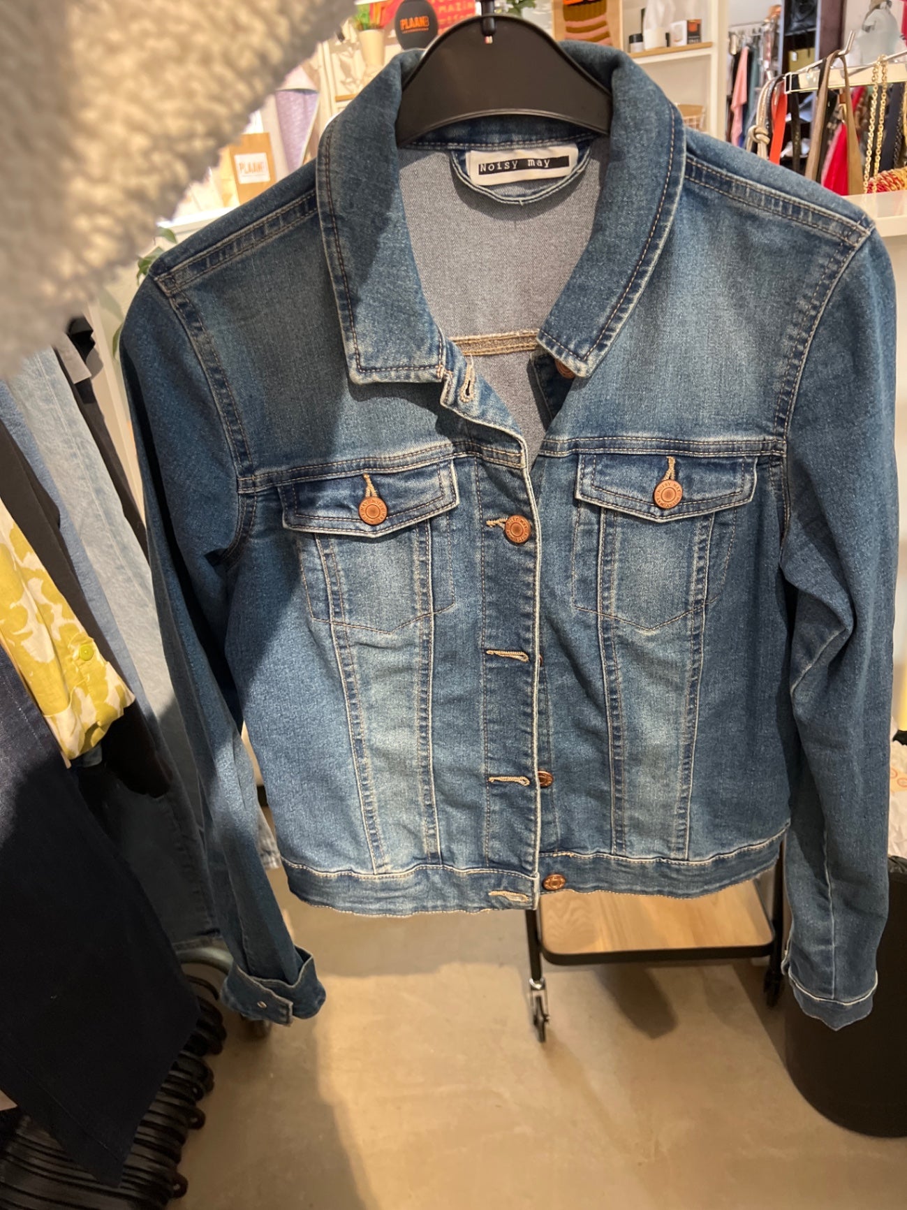 Noisy May Jeansjacke Dunkelblau Größe: S