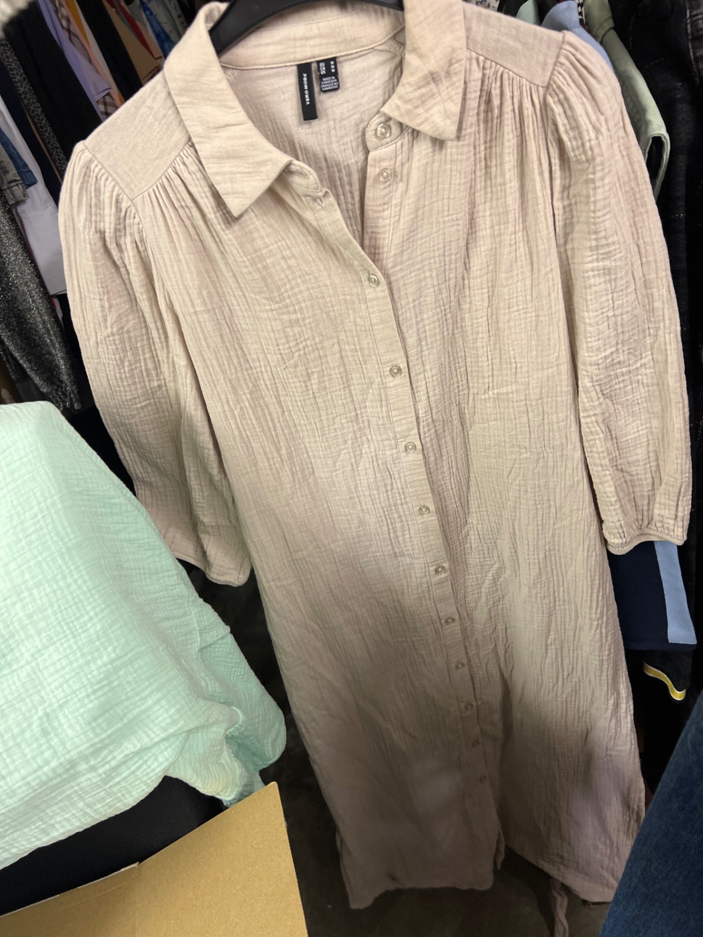Vero Moda Kleid Beige Größe: M
