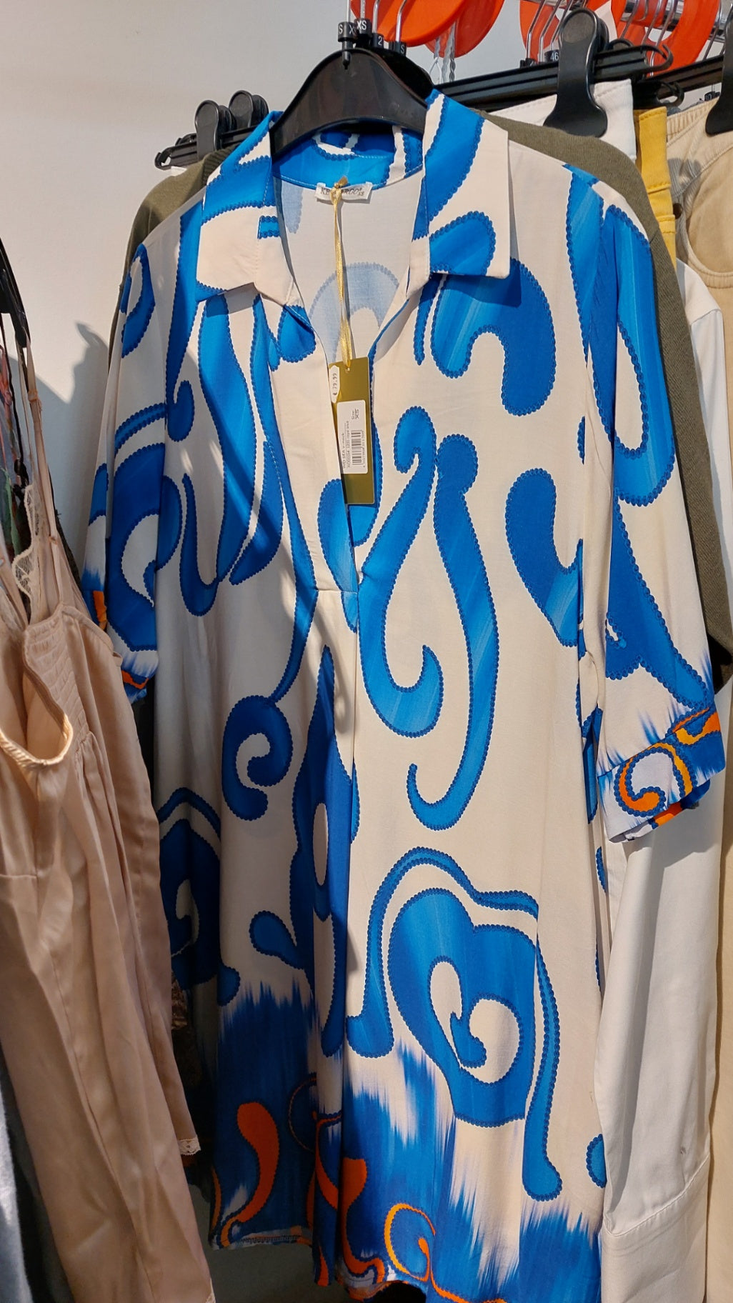 Key Largo Kleid Blau/Weiß Größe: XS