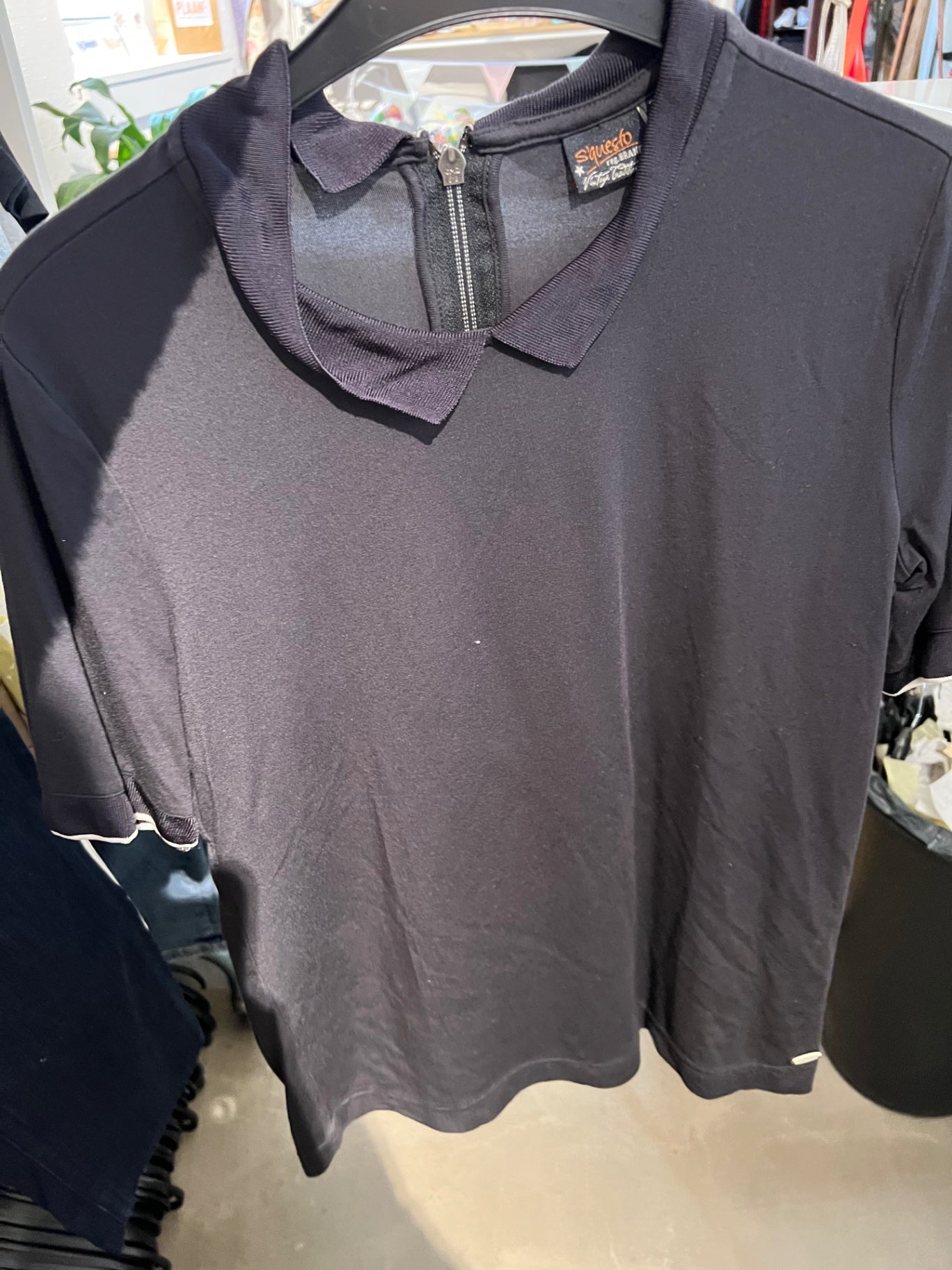 S‘questo Polo-Shirt Schwarz Größe: S