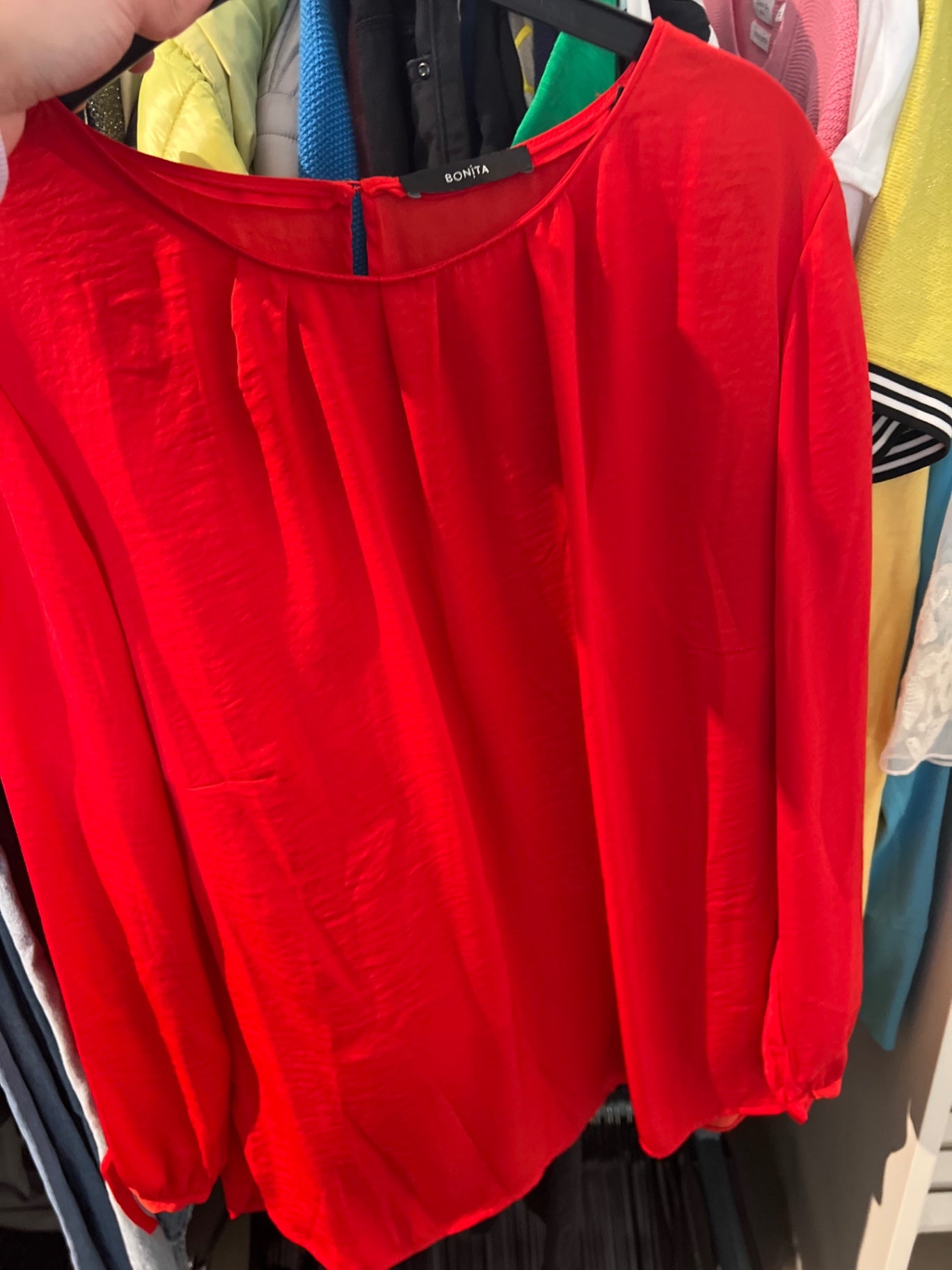 Bonita Bluse Rot Größe: XL