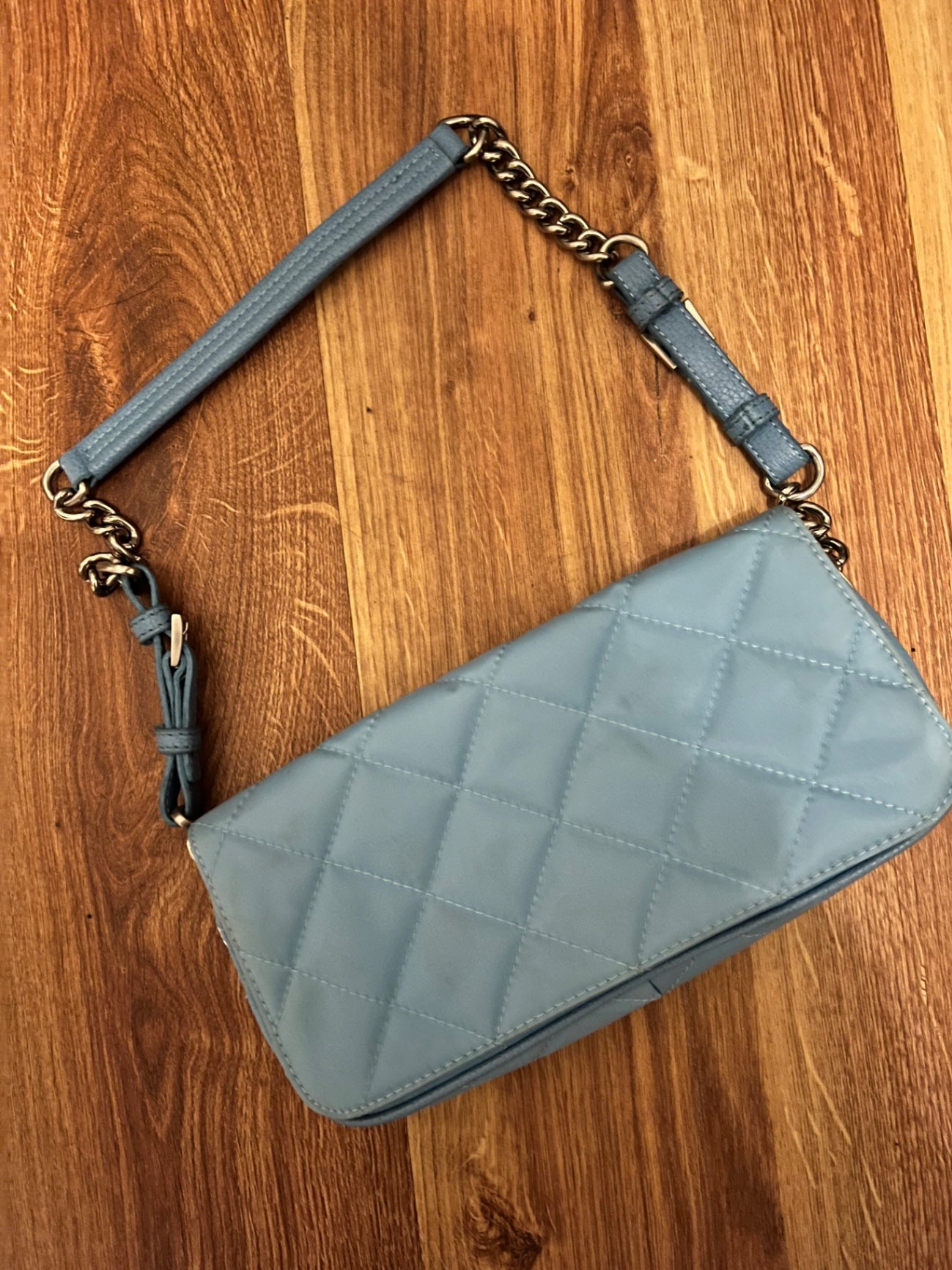 Made in Italy Handtasche Blau 