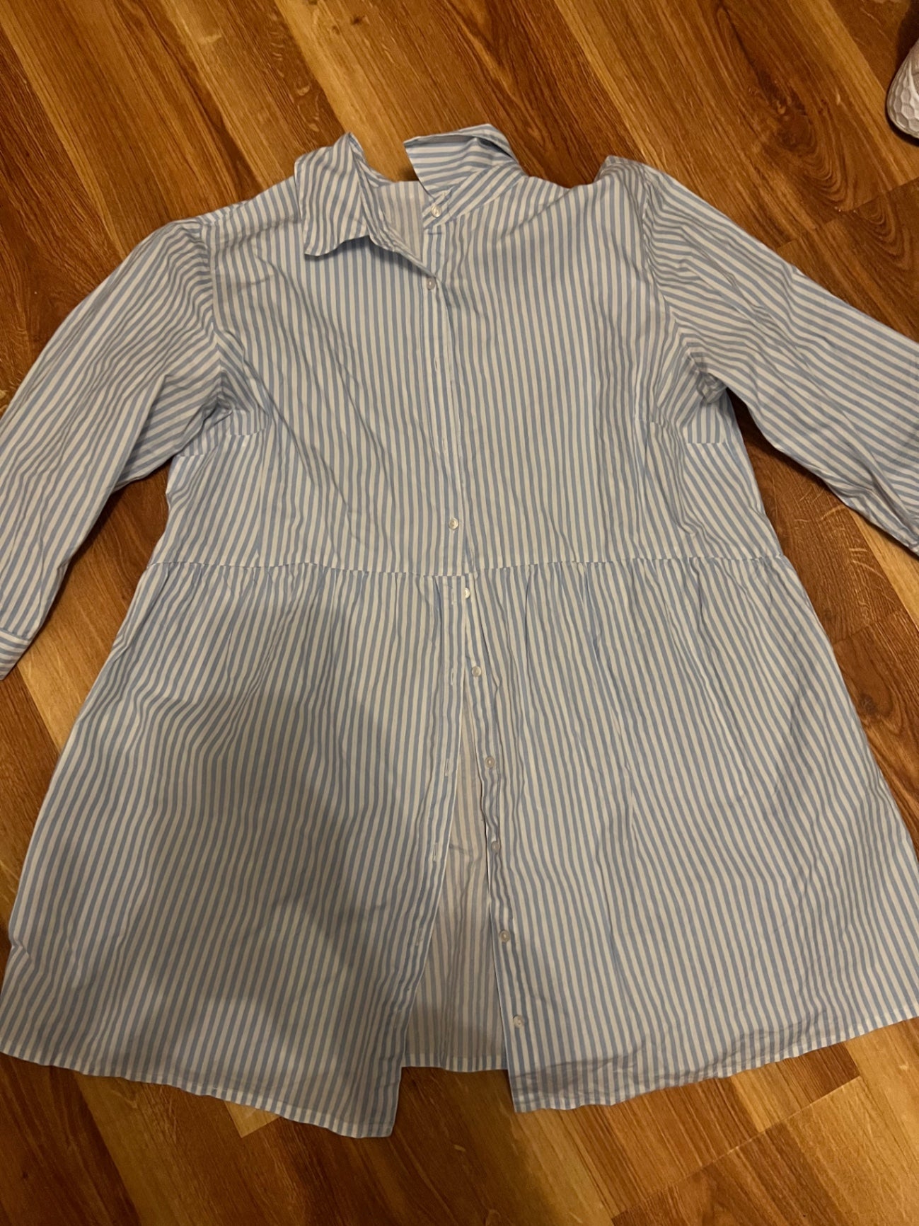 Hemdkleid Blau-weiß gestreift Größe: L
