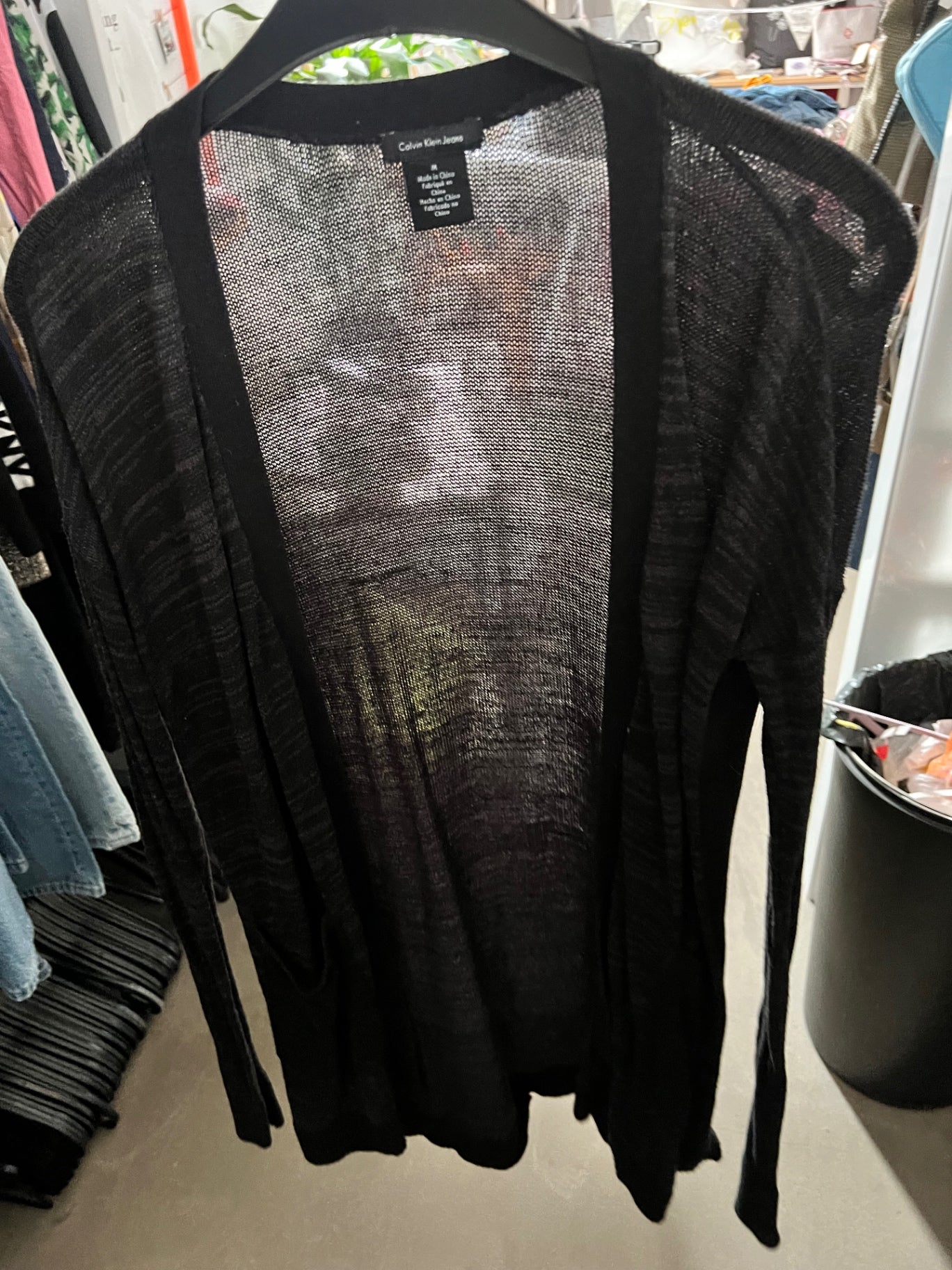 Calvin Klein Jeans Cardigan Schwarz Größe: M