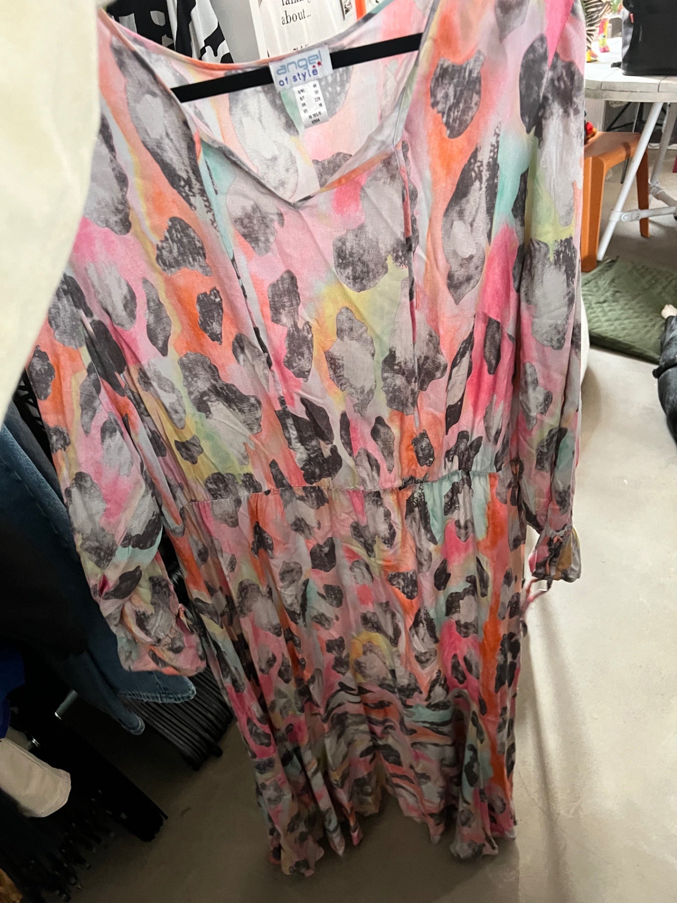 angel of style Maxikleid Bunt Größe: 48