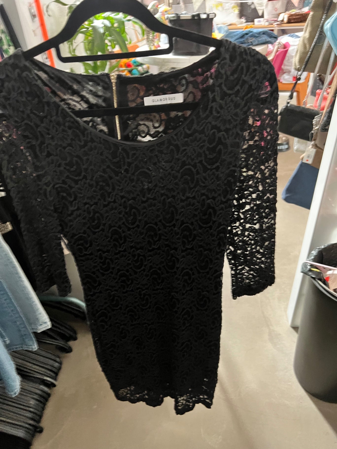 Glamorous Kleid Schwarz Größe: S